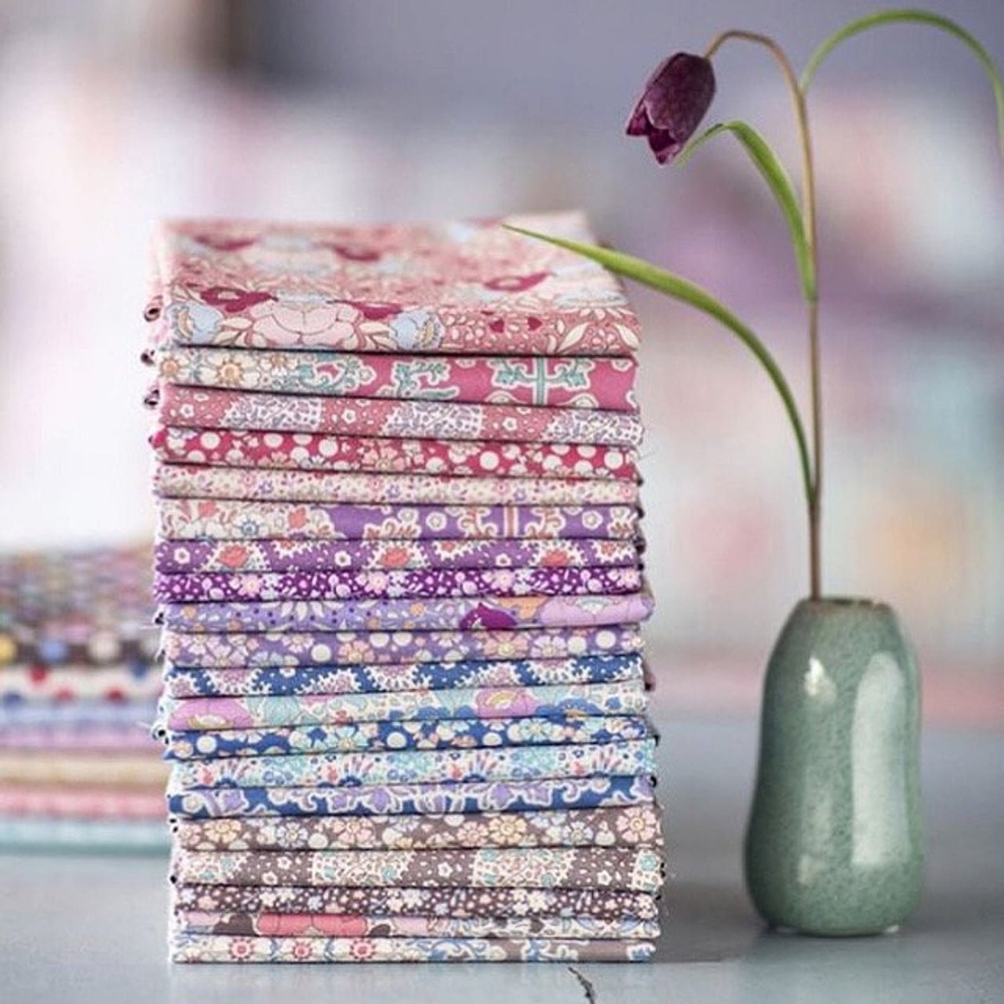 Tilda Fabric - Tilda Solid Soft Teal 120003 - Solids - 100% Quilting Cotton by 1/2 Yard