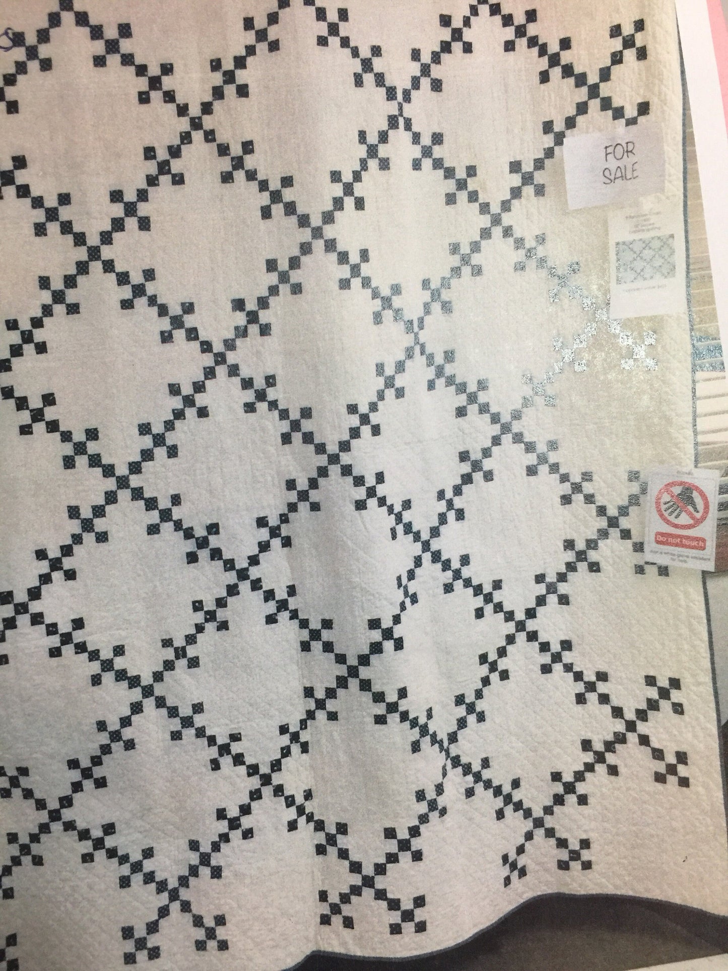 New! Shibori Irish Chain Quilt Kit - Fabric for Top & Binding by Moda and Hoffman Fabrics Quilt Kit 87”x78”