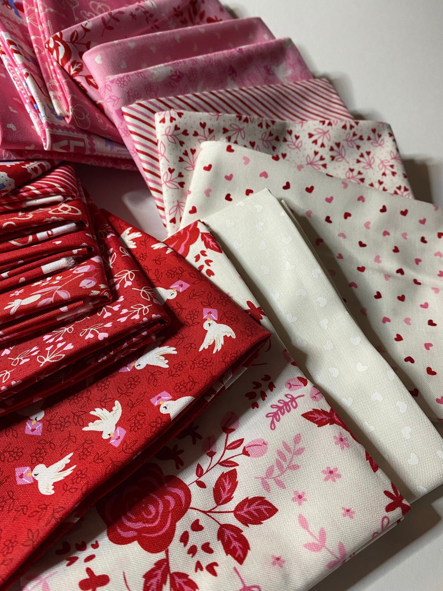 Be Mine Love Fabric Valentine Love by Stacy for Moda Fabrics - 100 Percent Cotton Quality Fabric-19 pc FQ Bundle