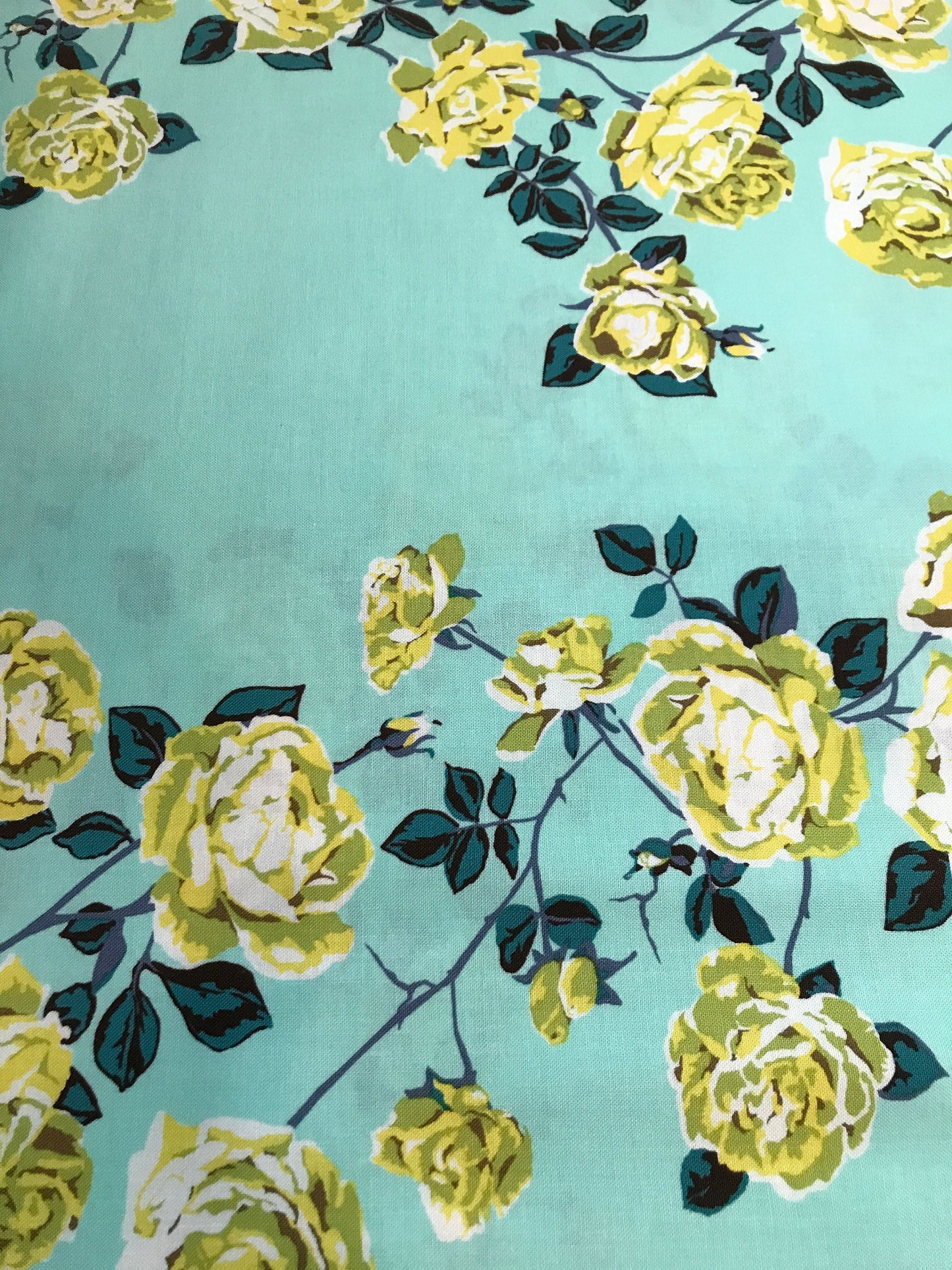 Anna Maria Horner Fabric Floral - Social Climber - in Ice - Modern Floral 100% Quality Cotton by Fat Quarter and Yardage