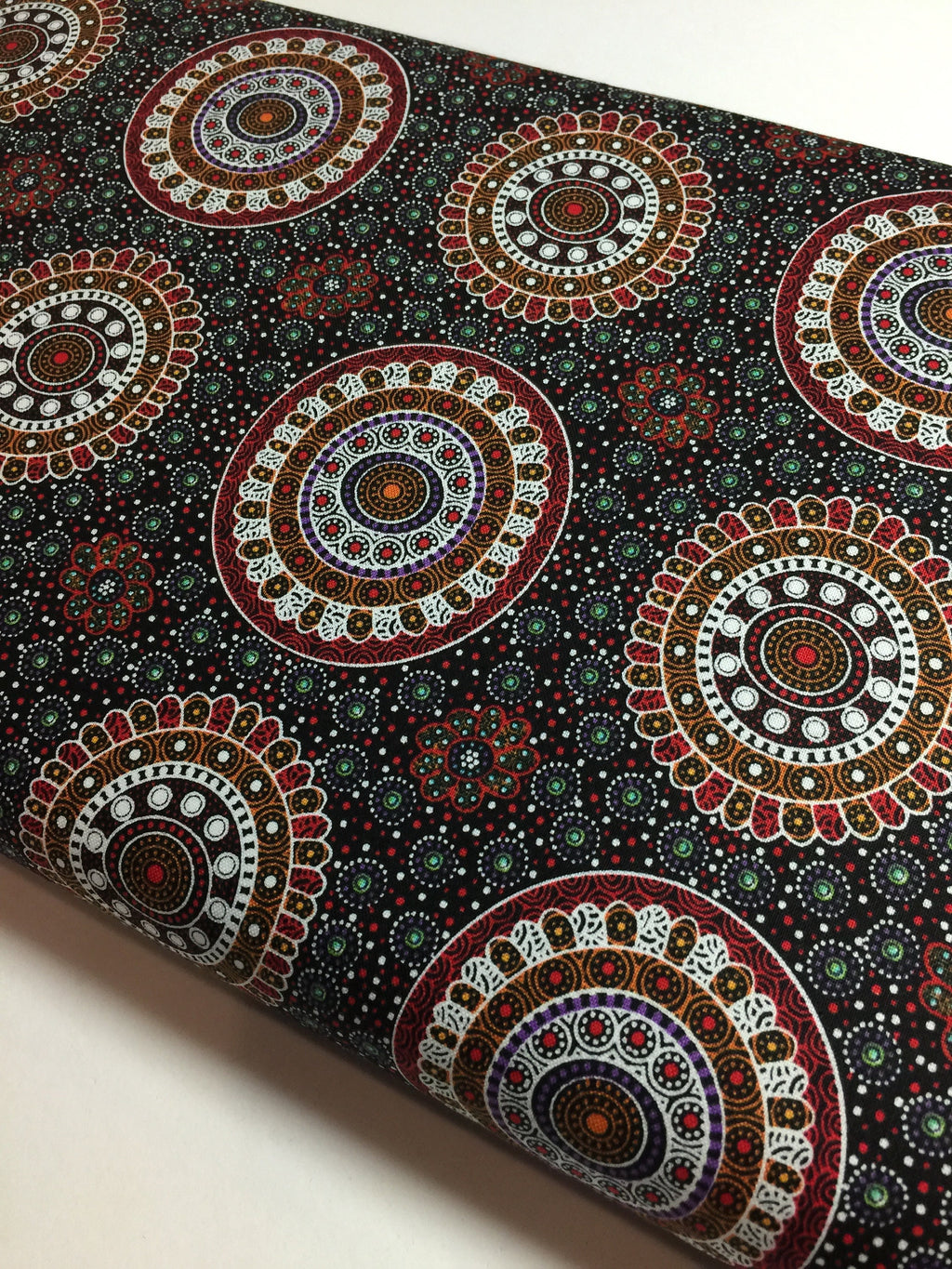 Australian Fabric - Alura Seed Dreaming in Red by M & S Textiles - Aboriginal- 100% Quality Cotton - by the Yd and Yardage