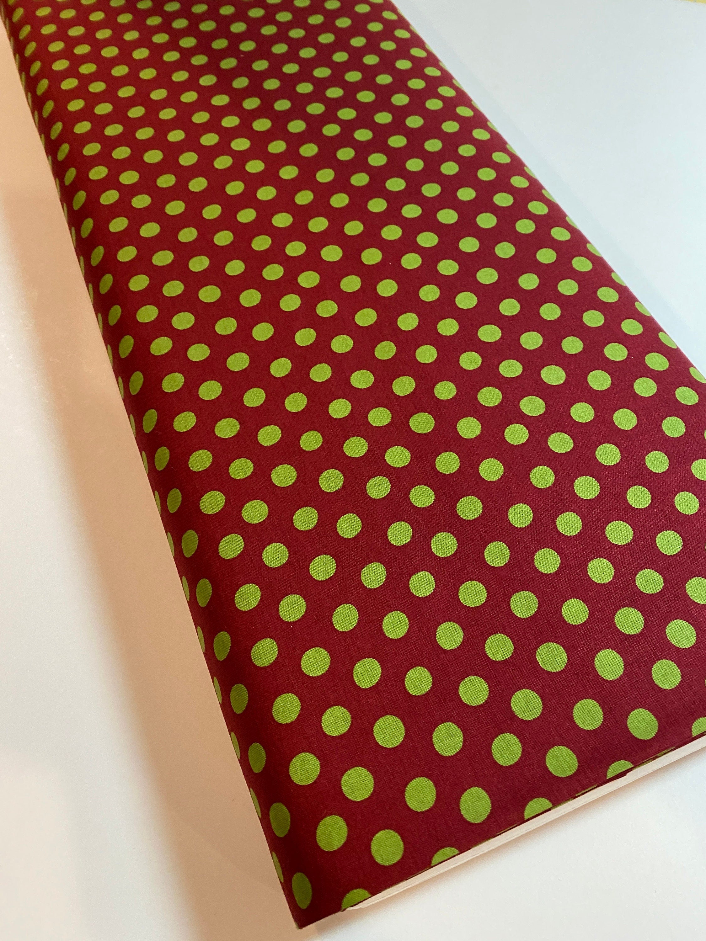 Kaffe Fassett Fabric - Spot GP70 Burgundy -Medium Green Spots on a Wine Background - FreeSpirit 100% Quality Cotton Last 29”x44” on Bolt