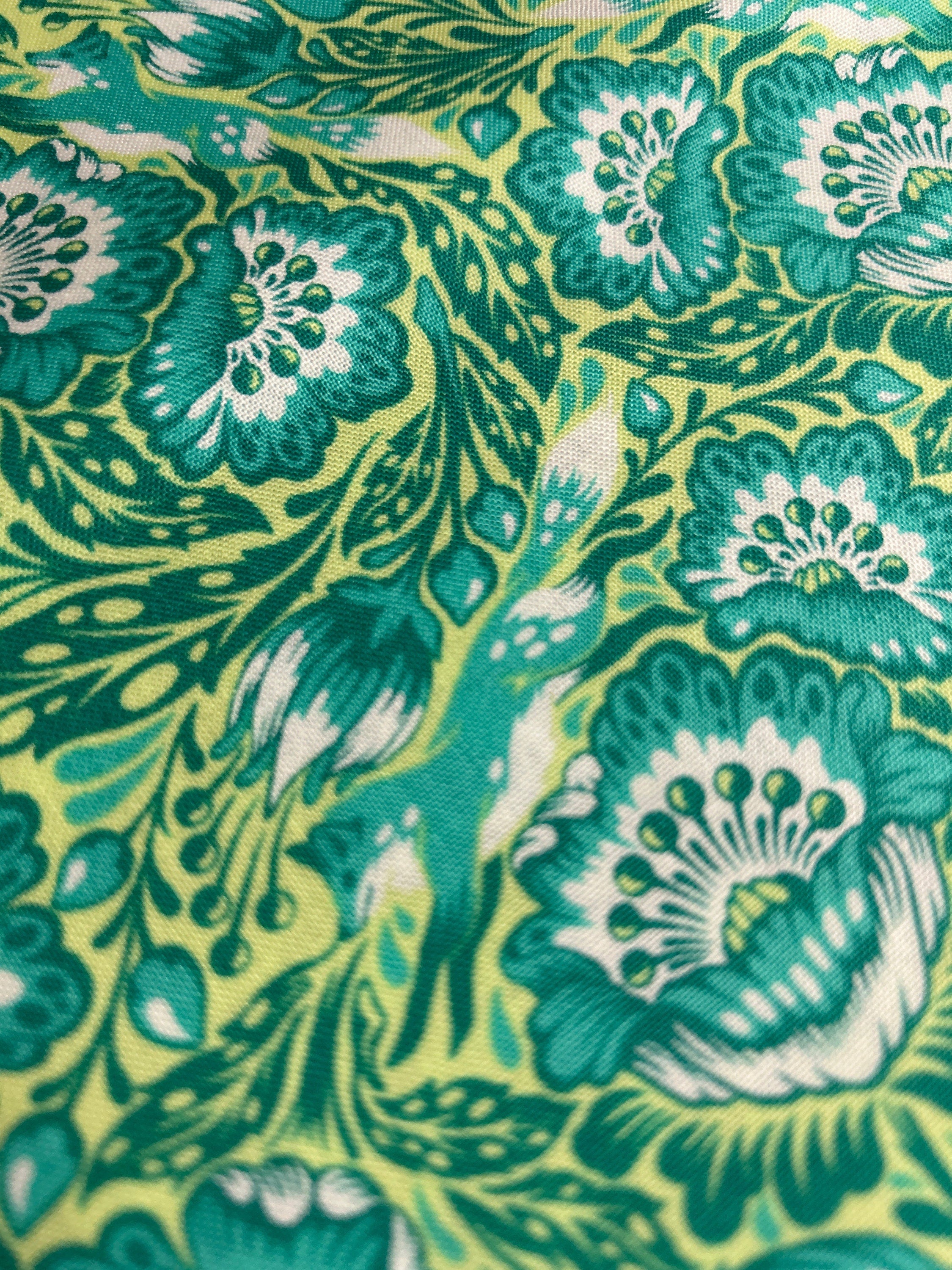 Tula Pink Fabric  TINY BEASTS PWTP184 Outfoxed in Glow  - FreeSpirit - Fox -100% Quality Cotton by 1/2 Yd and Yardage