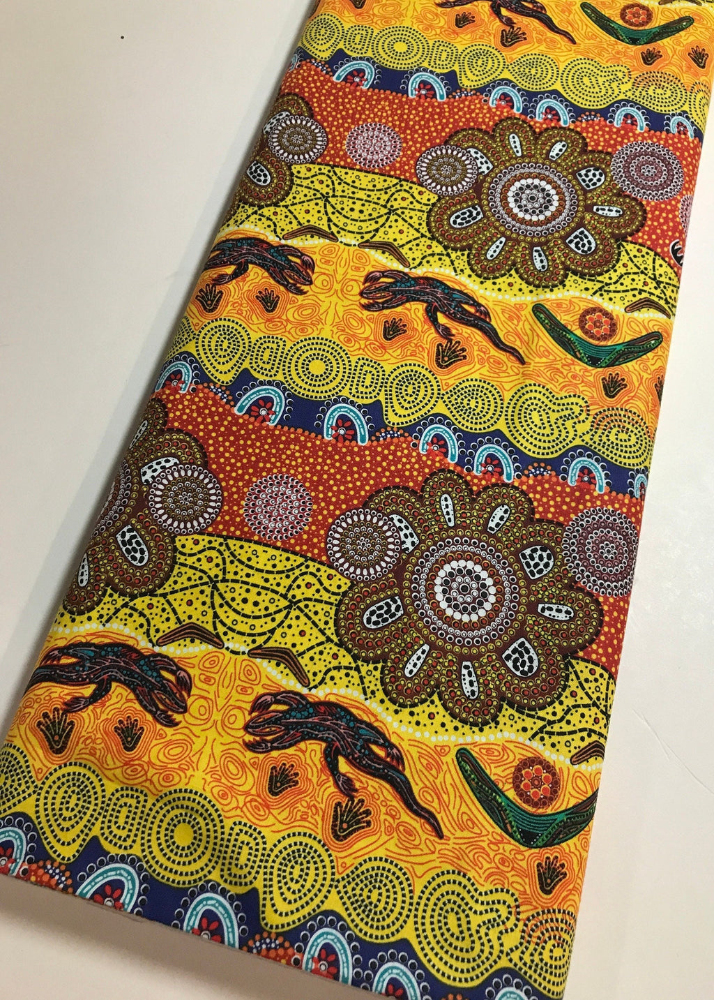 Australian Fabric - Home Country Gold - Tamara Murray May - 100% Cotton M&S Textiles by 1/2 YD and Yardage