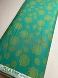 Tula Pink Fabric - Eden Collection HENNA PWTP074 in Aqua - FreeSpirit - 100% Cotton Yardage