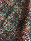 Australian Fabric - Ladies Collecting Wild Fruit in Blue by JOCELYN BIRD - 100% Quality Cotton M&S Textiles by 1/2 Yd and Yardage