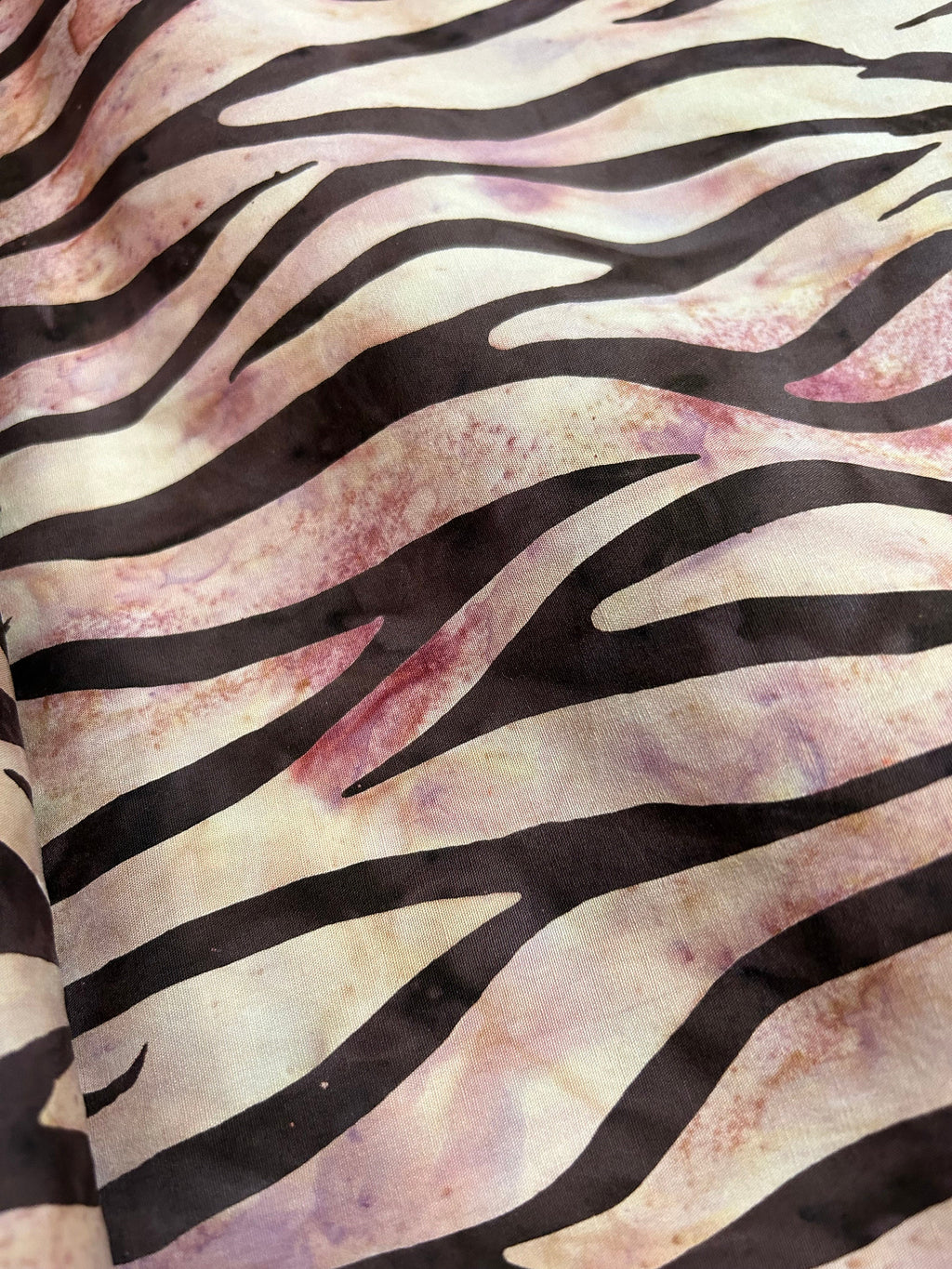 Batik Fabric - Animal Zebra Stripe Noah’s Ark by Mirahz-  100% Quality Cotton -by Yard and Yardage