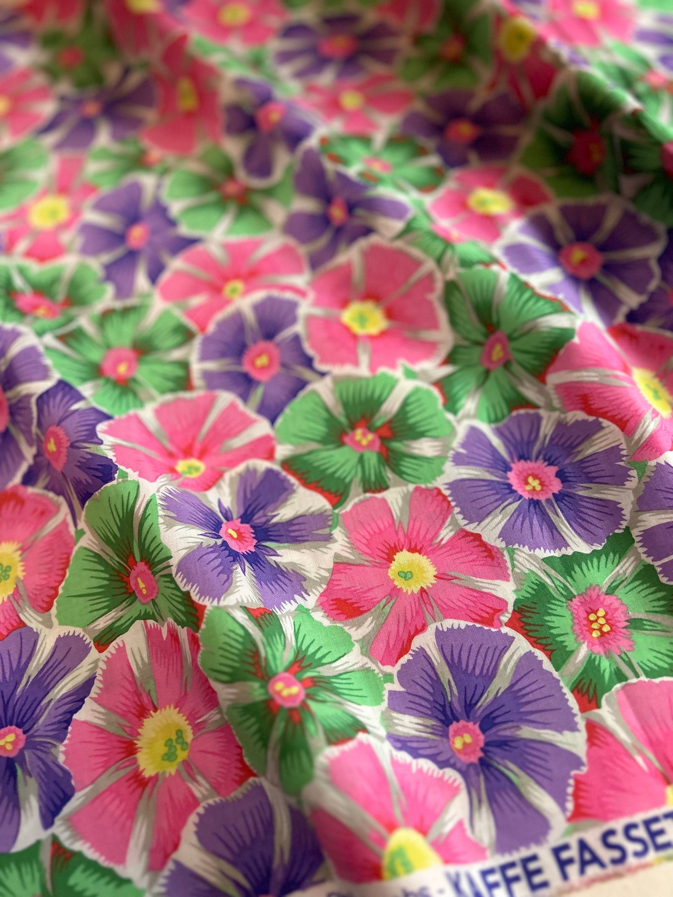 Kaffe Fassett Fabric- PINWHEELS in Spring - PWPJ117.SPRING Collective 2022 by FreeSpirit - 100%  Quality Cotton - by Yard and YARDAGE
