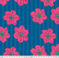 Kaffe Fassett Collective Fabric -  Zebra Lily PWBM091 BLUE -  100 % Quality Cotton by 1/4 Yd and YARDAGE