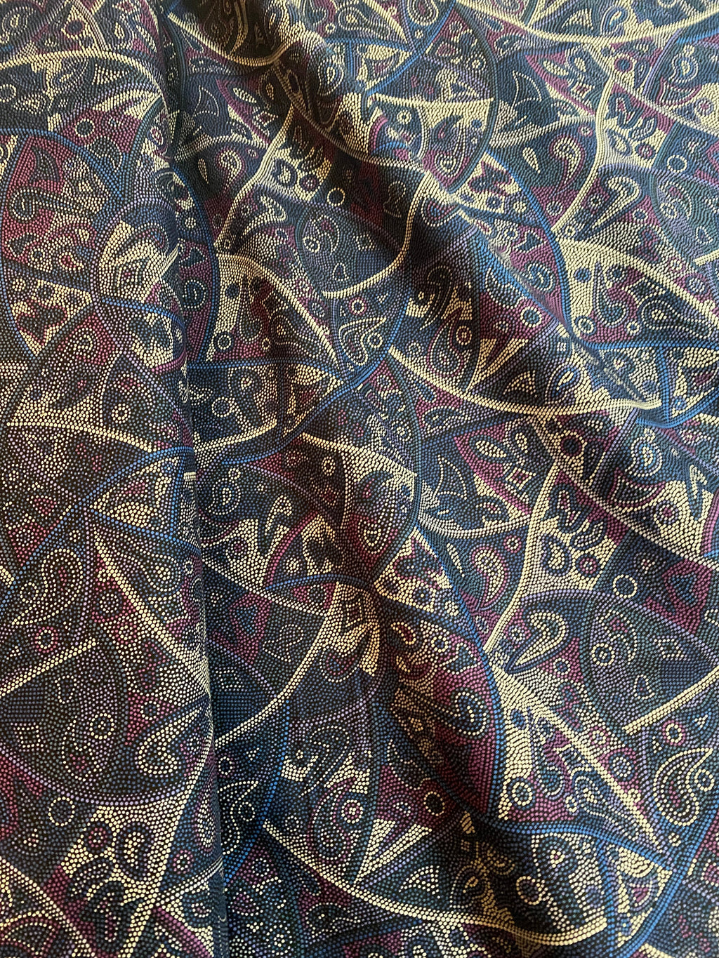 Australian Fabric - Looking Around in Purple by Greg Matthews - Aboriginal  - 100% Quality Cotton by M&S Textiles by Yard and Yardage