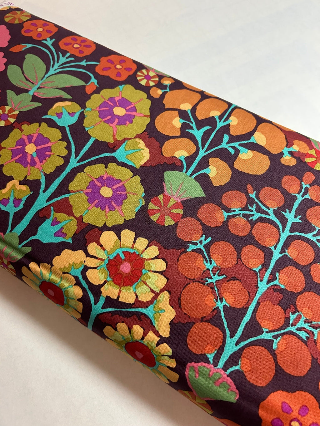 Kaffe Fassett Collective Fabric - Sprays in Brown - PWGP107.BROWN - 100% Quality Cotton BY Yard and Yardage