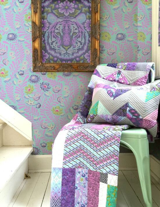 Tula Pink Fabric - Eden Collection Elephant PWTP072 Deity in Mojoito - FreeSpirit - 100% Cotton Yardage
