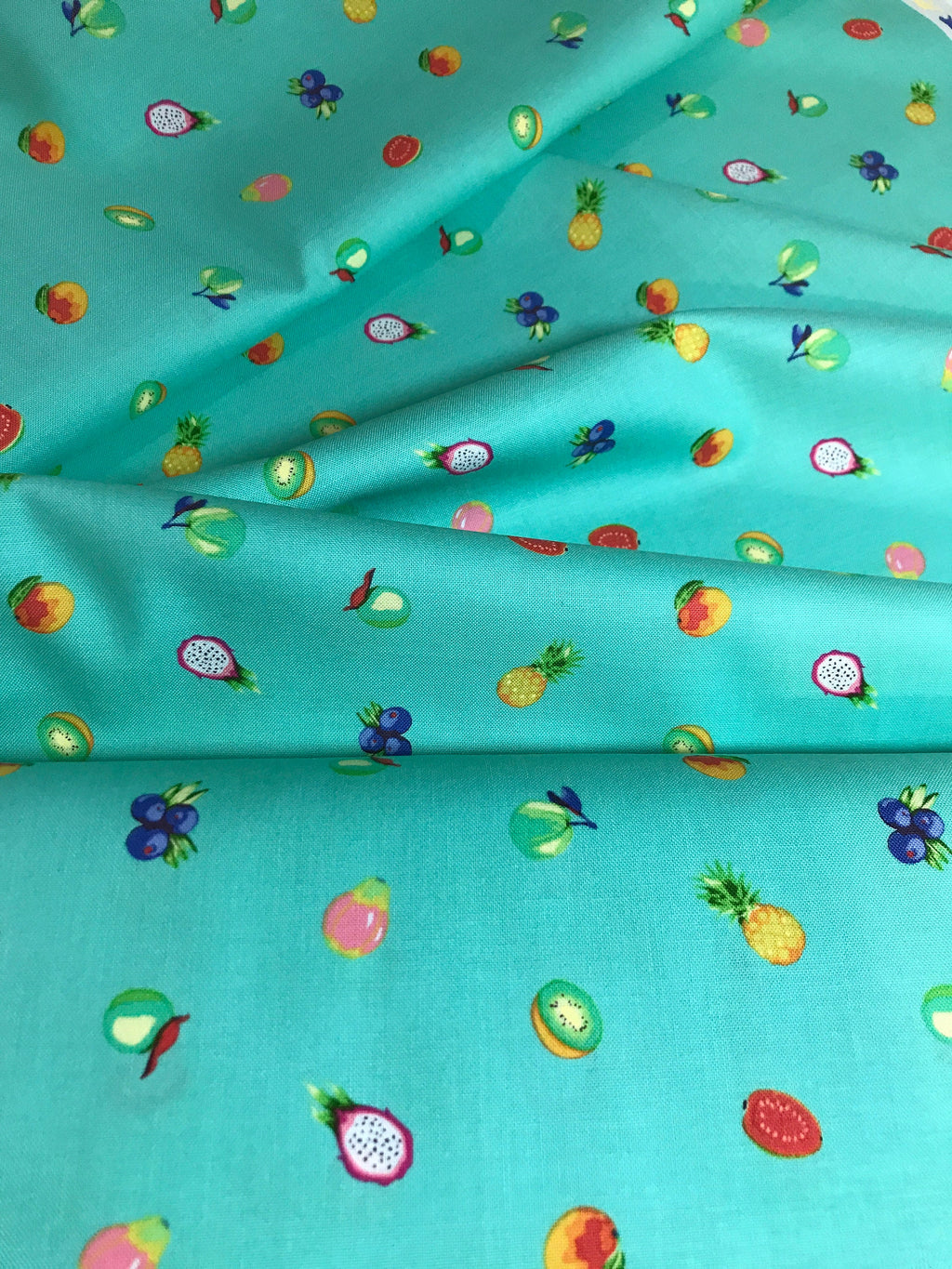 Tula Pink Fabric  DAYDREAMER PWTP175 Forbidden Fruit Snacks in Mojito - FreeSpirit - 100% Quality Cotton by 1/2 Yd and Yardage