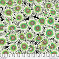 Kaffe Fassett Fabric- Lucy in White - PWPJ112.WHITE Collective 2021 by FreeSpirit - 100%  Quality Cotton - by 1/2 Yd and YARDAGE