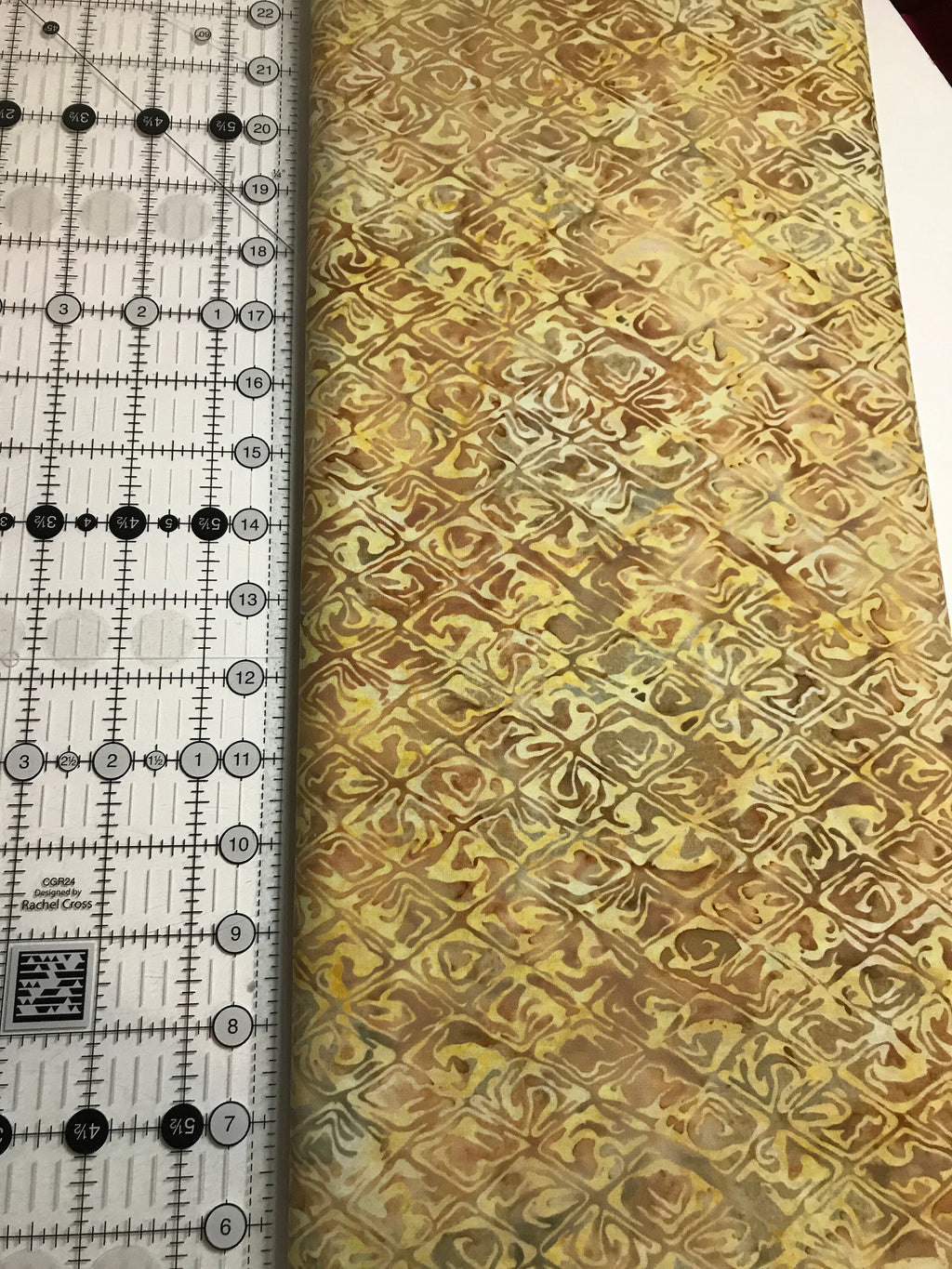 Batik Fabric - Cream in Color 33 - by Moda Fabrics - 100% Quality Cotton