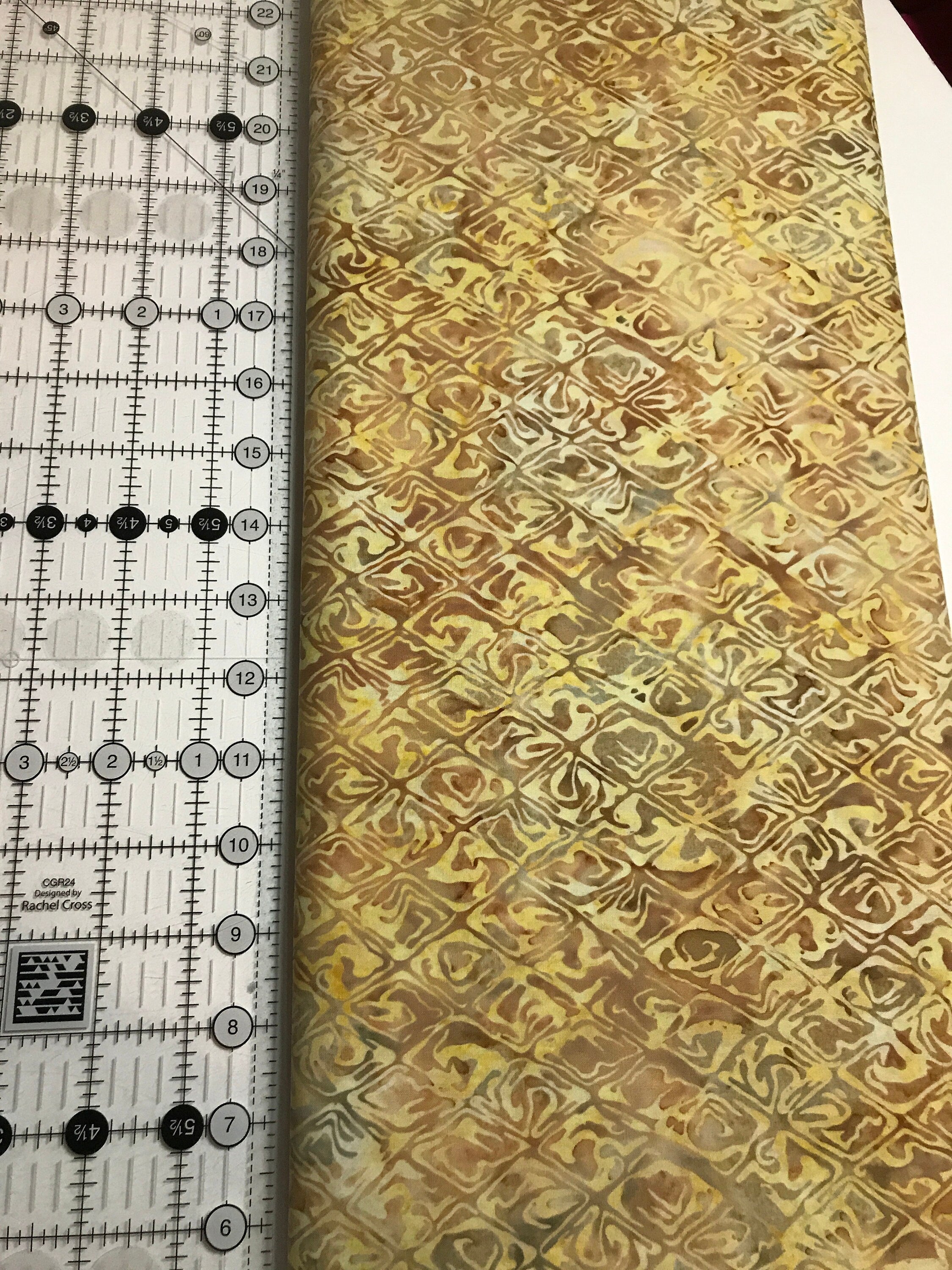 Batik Fabric - Cream in Color 33 - by Moda Fabrics - 100% Quality Cotton
