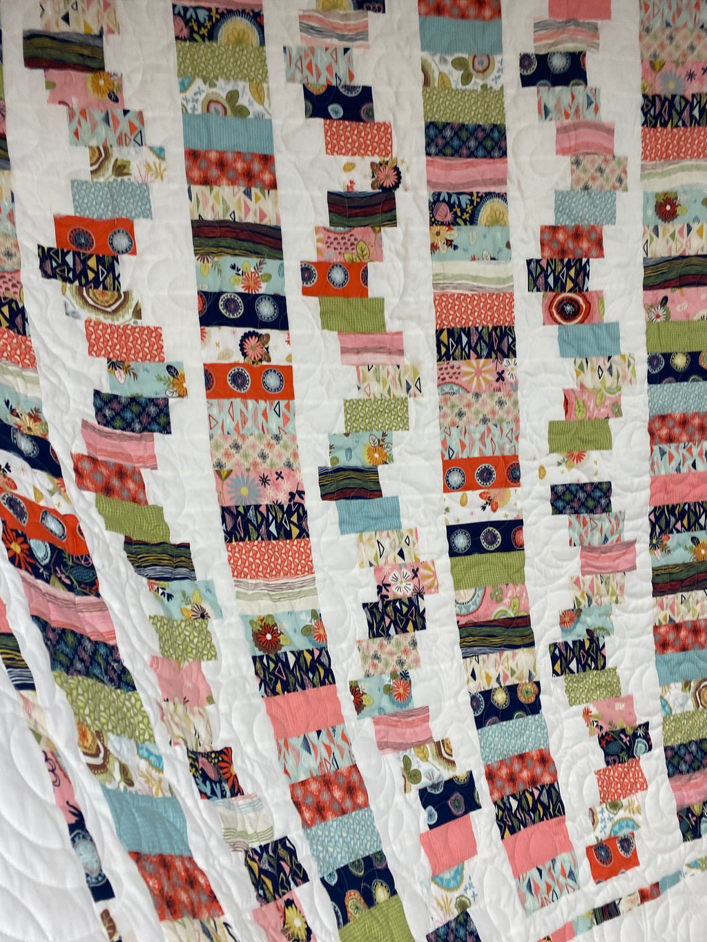 Sew Retro Quilt Kit: Beginner-Friendly, Riley Blake Fabric (61"x73")