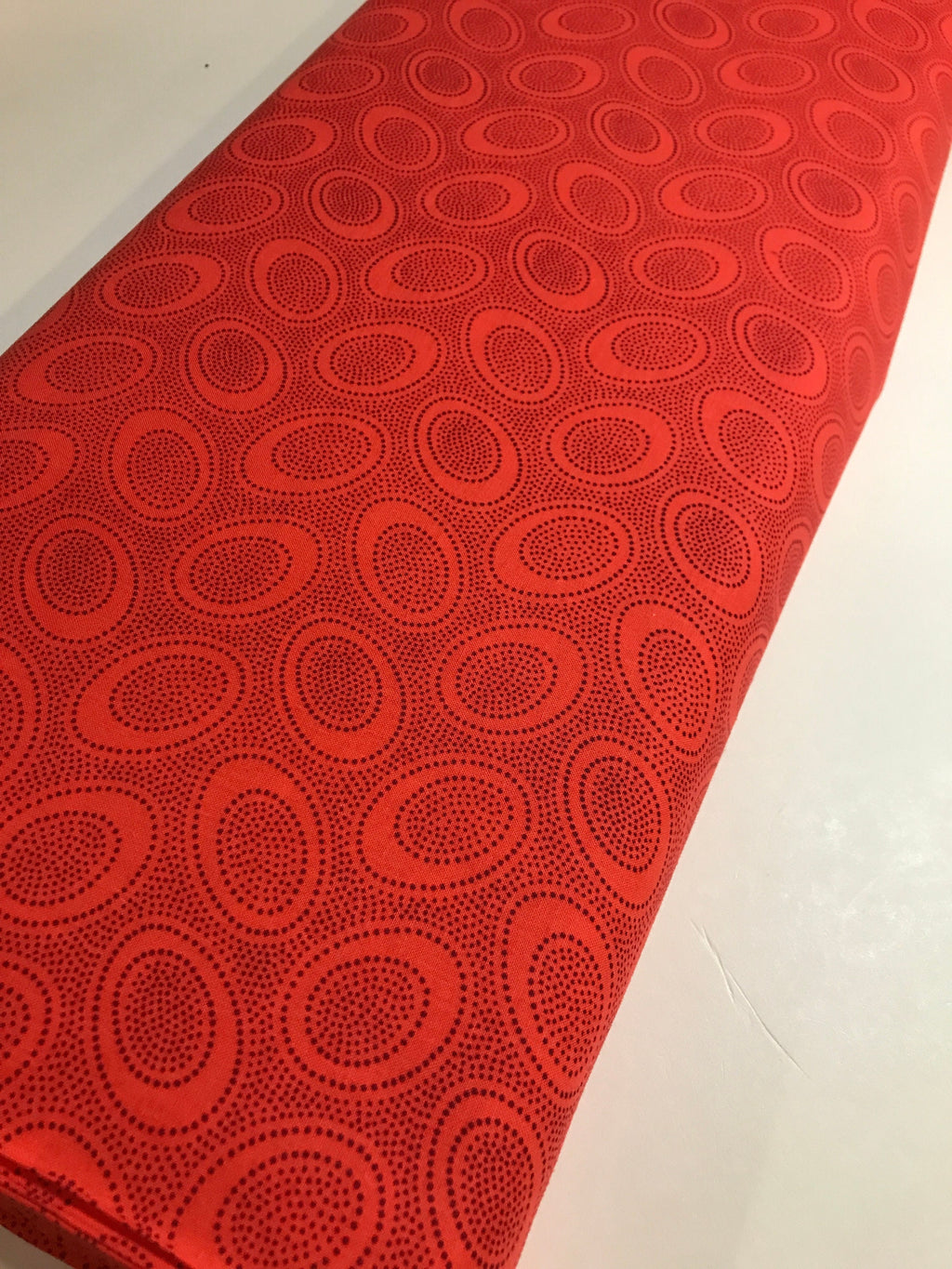 Kaffe Fassett Fabric - Aboriginal Dot in Pumpkin GP71.PUMPKIN - FreeSpirit - 100% High Quality Cotton by Yd and YARDAGE