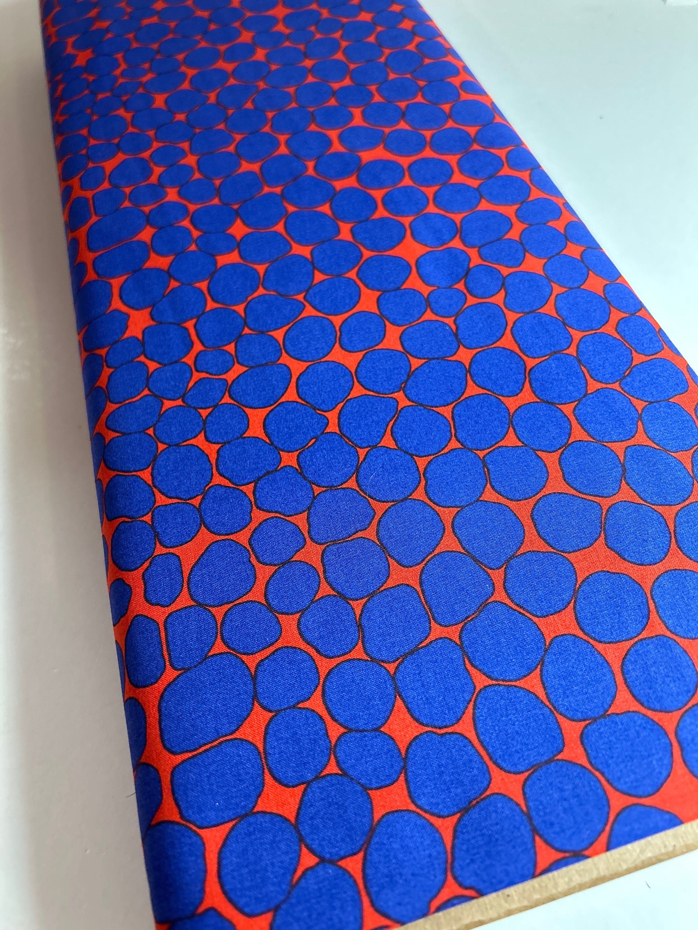 Kaffe Fassett Fabric- Jumble Lupis PWBM053.LAPIS Spring Collective 2022 by FreeSpirit - 100%  Quality Cotton - by Fat 1/2 Yd and YARDAGE
