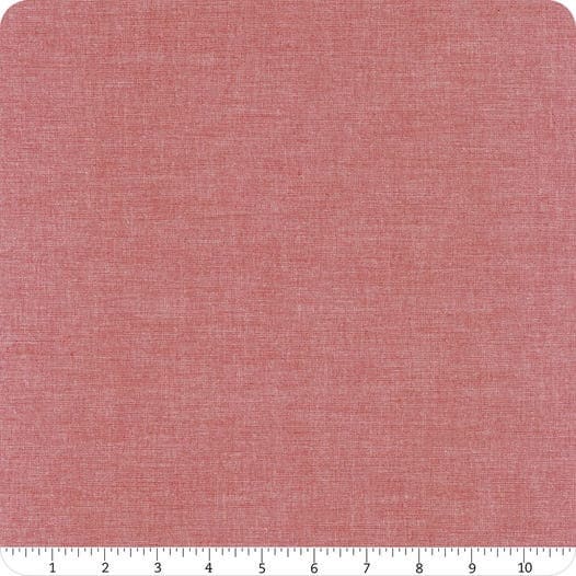 Tilda Fabric - Tilda Chambray - Red - Chambray - 100% High Quality Quilting Cotton by the Yard
