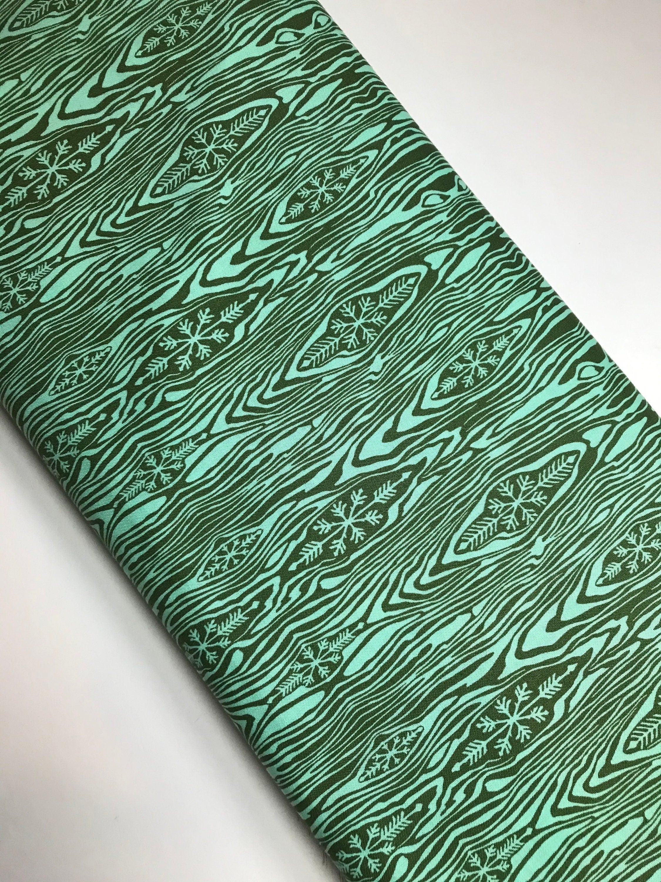 Tula Pink Fabric Holiday Homies Christmas - Rare and Out of Print  - Yule Log  PWTP109 Pine 100% Cotton By the Yard and Yardage