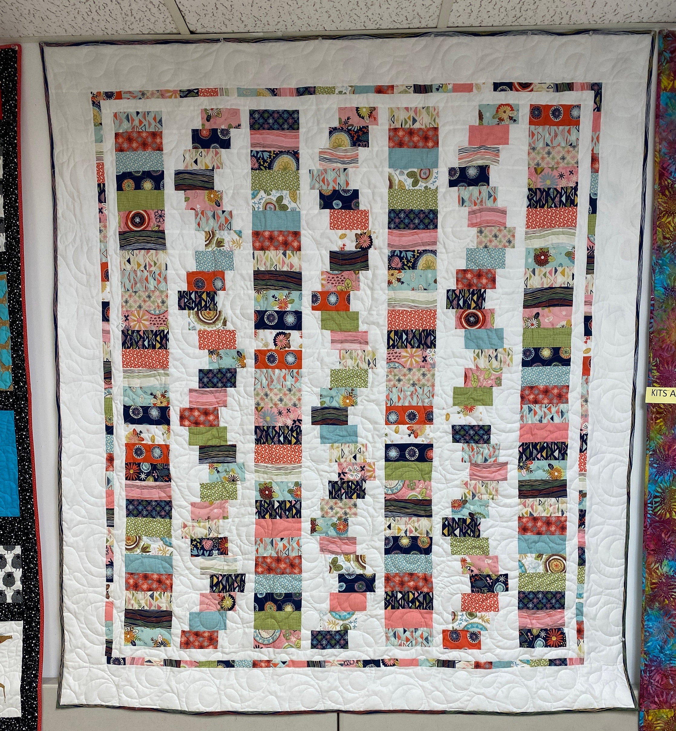 Sew Retro Quilt Kit: Beginner-Friendly, Riley Blake Fabric (61"x73")