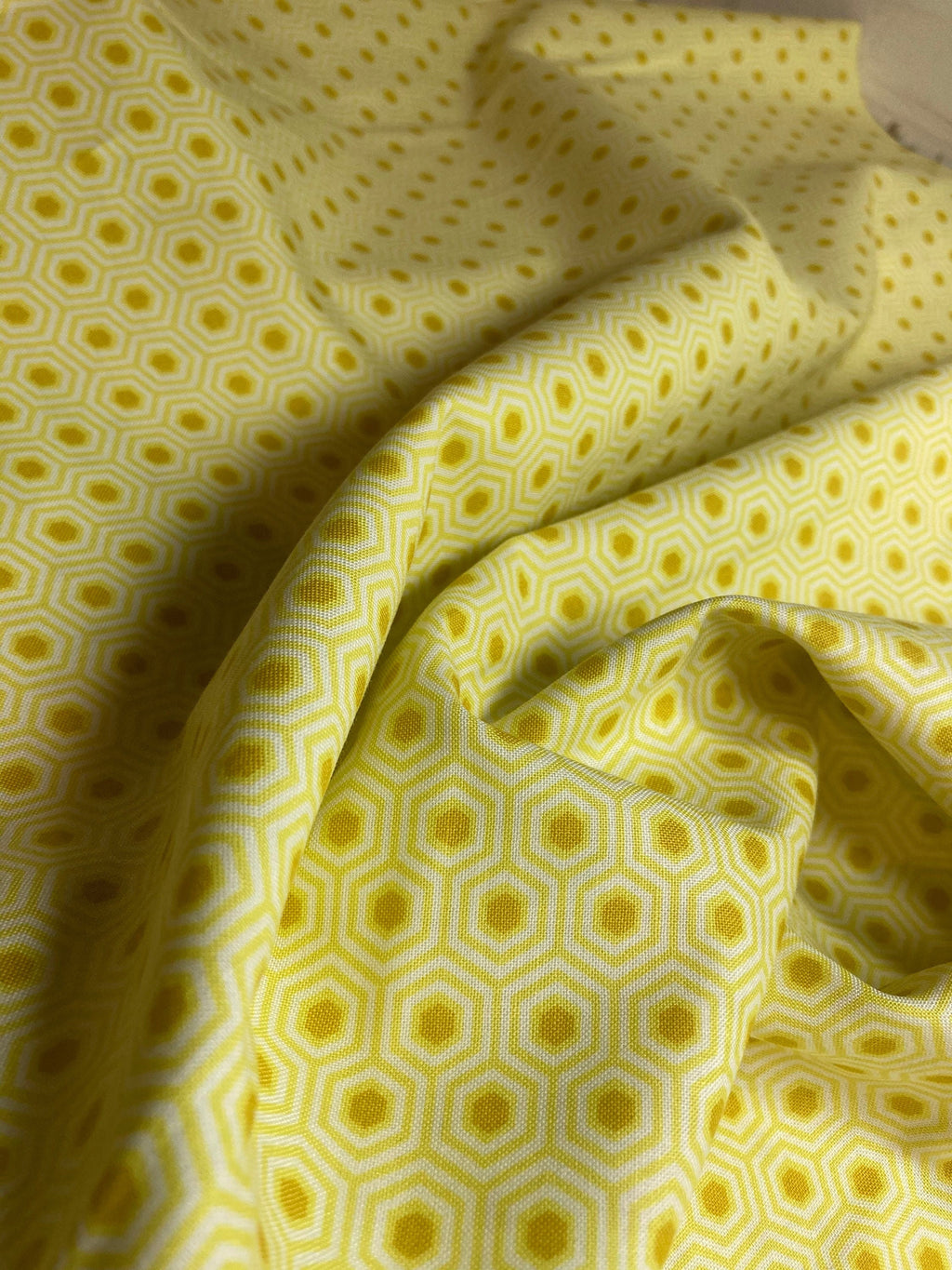 Tula Pink Fabric - Hexy in Sunshine - True Colors Collection -100% Cotton Yardage