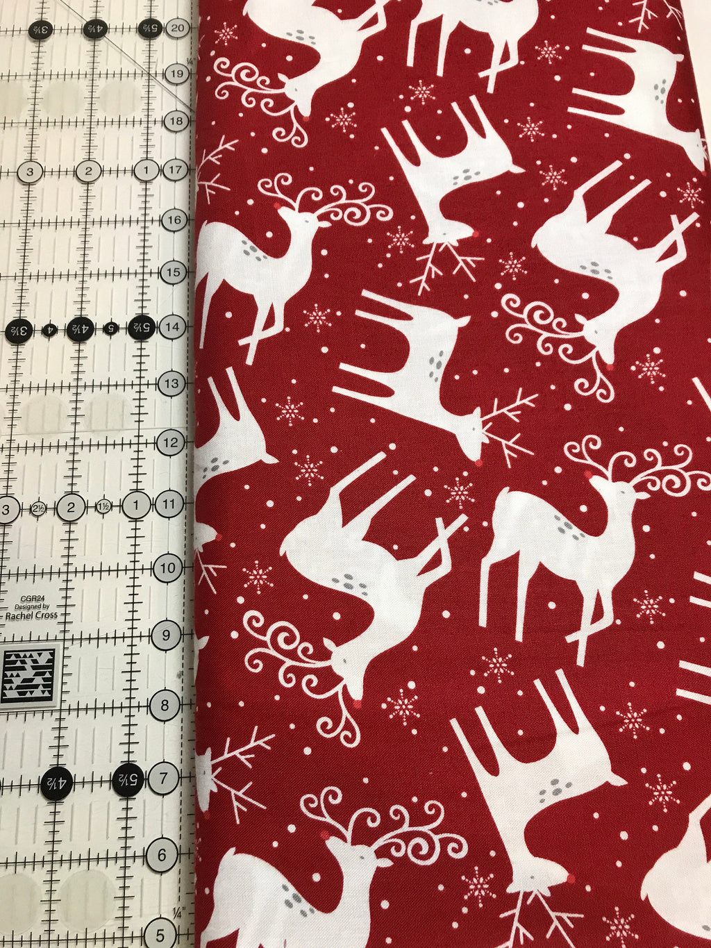 Christmas Holiday Fabric - Reindeer In Color 319 - by the Yd and Yardage