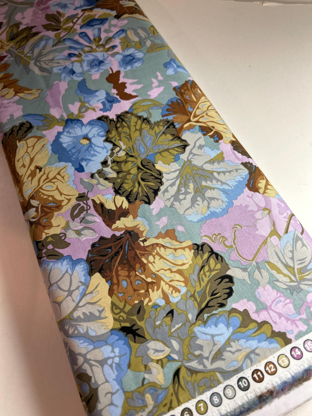 Kaffe Fassett Collective Fabric -  Flower Grandiose PWPJ013.TAUPE -  100 % Quality Cotton by 1/2 Yd and YARDAGE