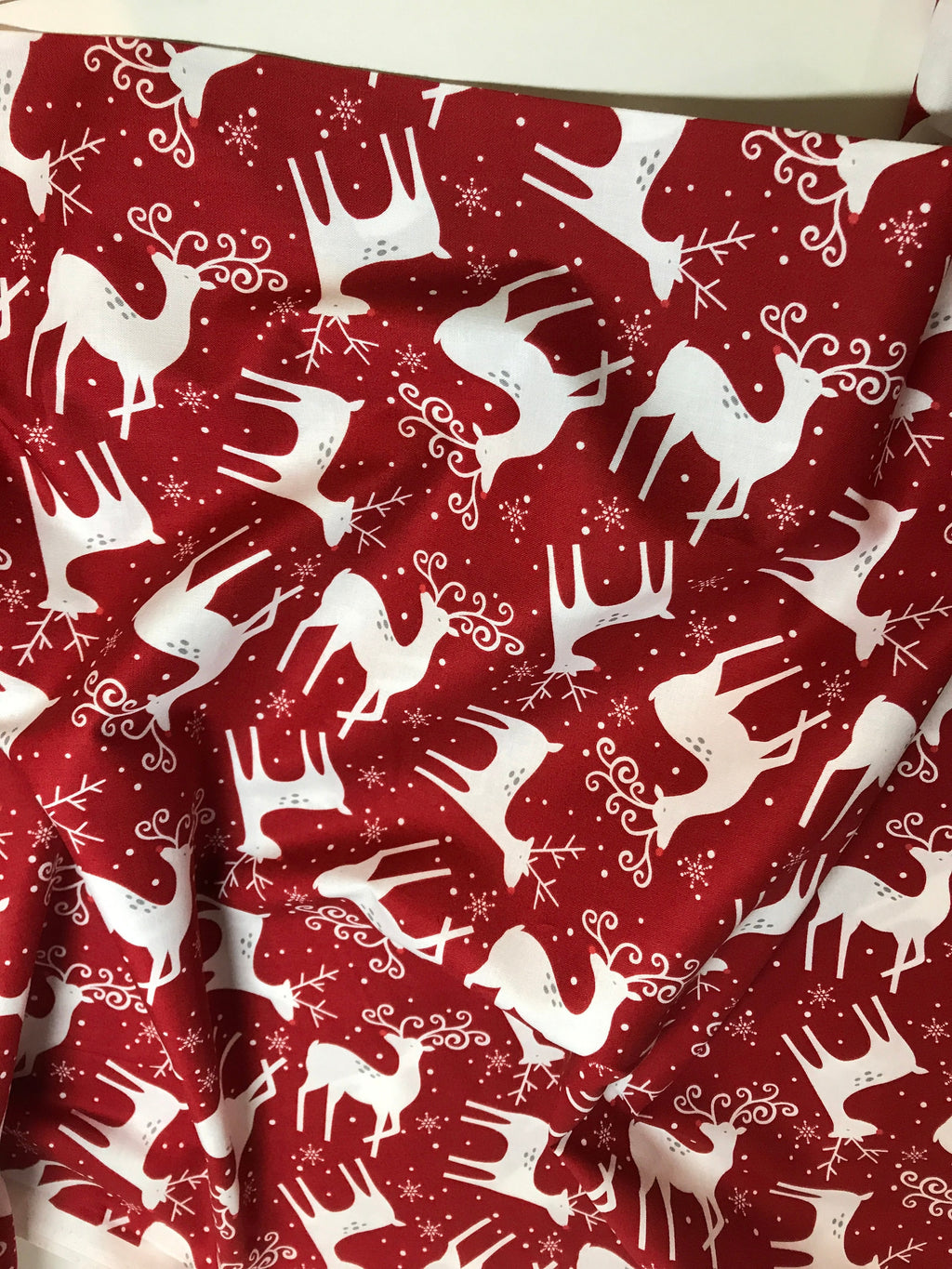 Christmas Holiday Fabric - Reindeer In Color 319 - by the Yd and Yardage