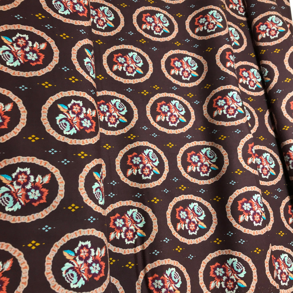 Kathy Doughty Fabric FreeSpirit - Mini Charm in Ganache - by Kathy Doughty- 100% Quality Cotton Yardage by 1/2 Yard and Yardage