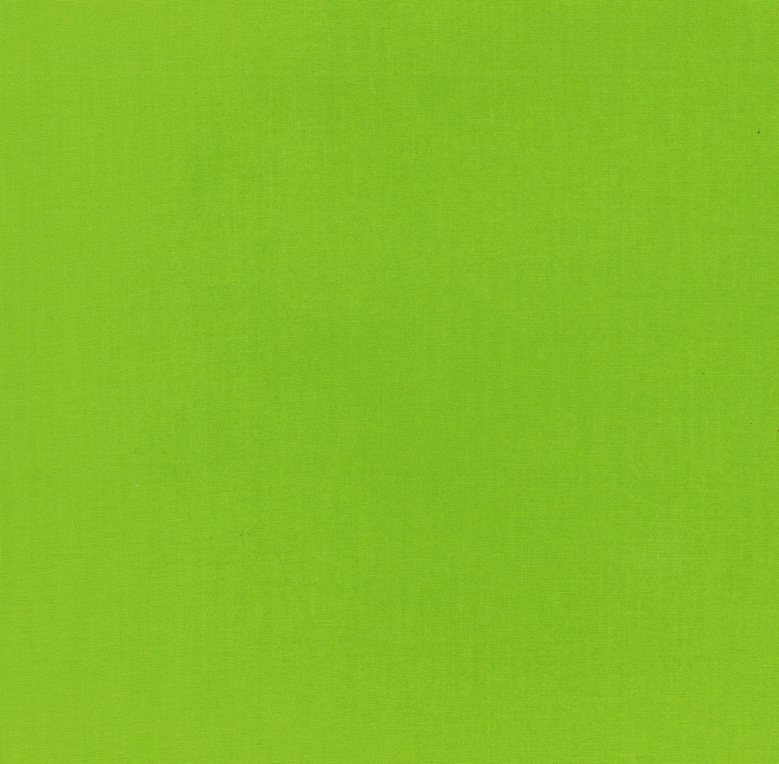 Oasis in Bright Green Cotton Fabric – by Half Yard Solid Color Blender, 44" Wide