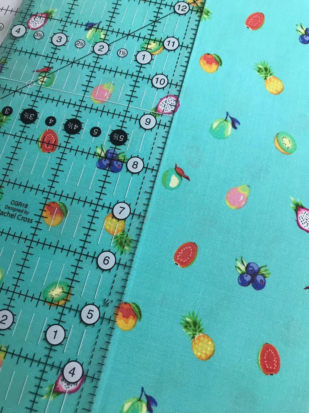Tula Pink Fabric  DAYDREAMER PWTP175 Forbidden Fruit Snacks in Mojito - FreeSpirit - 100% Quality Cotton by 1/2 Yd and Yardage
