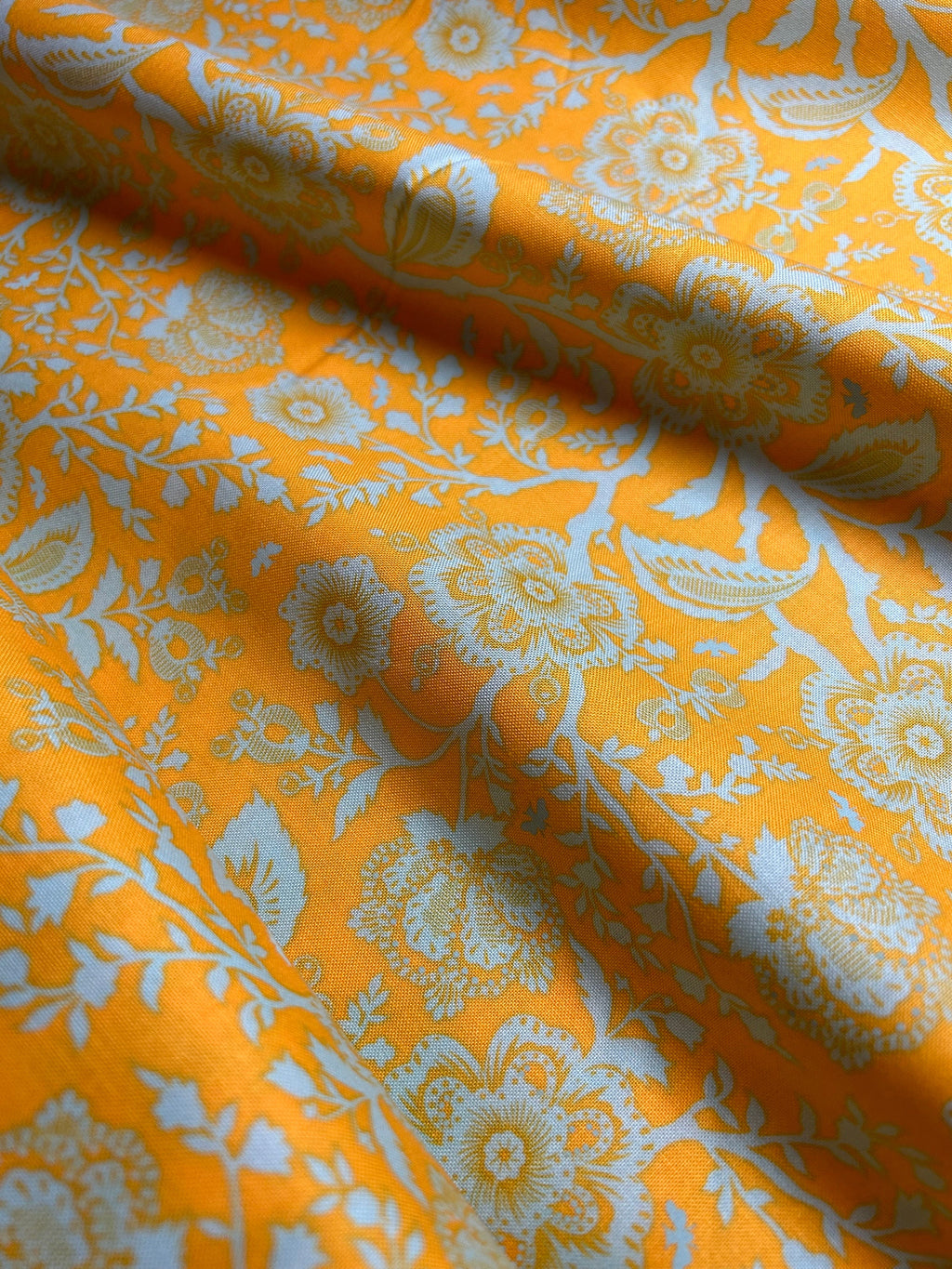 Tula Pink Fabric PINKERVILLE - Delight in Frolic Yellow PWTP132 -100% Quality Cotton by the Yard and Yardage