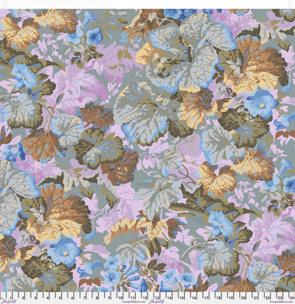 Kaffe Fassett Collective Fabric -  Flower Grandiose PWPJ013.TAUPE -  100 % Quality Cotton by 1/2 Yd and YARDAGE