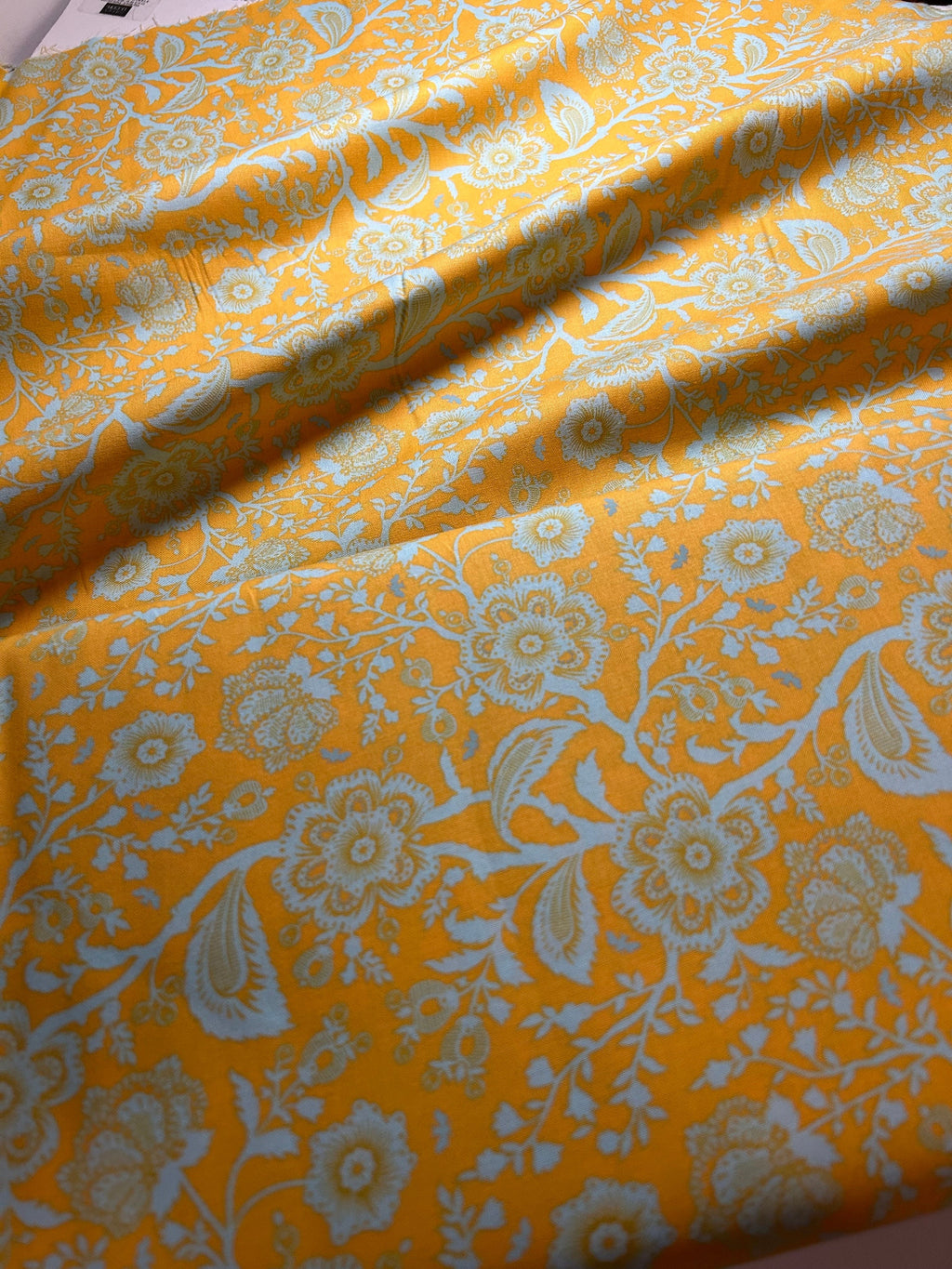 Tula Pink Fabric PINKERVILLE - Delight in Frolic Yellow PWTP132 -100% Quality Cotton by the Yard and Yardage