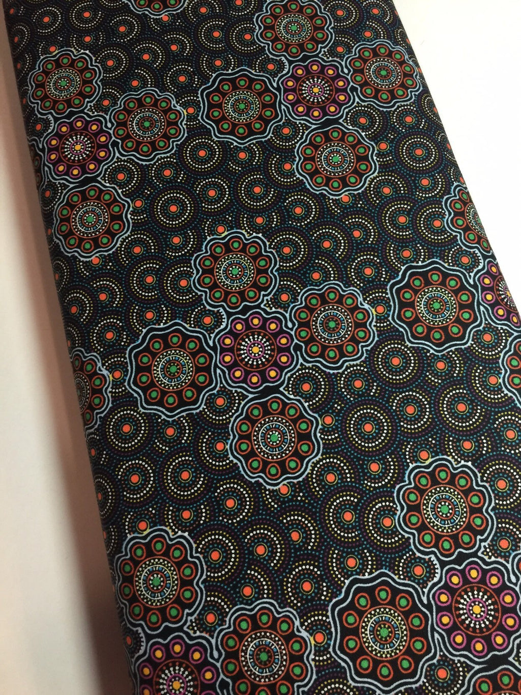 Australian Fabric - Ladies Collecting Wild Fruit in Blue by JOCELYN BIRD - 100% Quality Cotton M&S Textiles by 1/2 Yd and Yardage