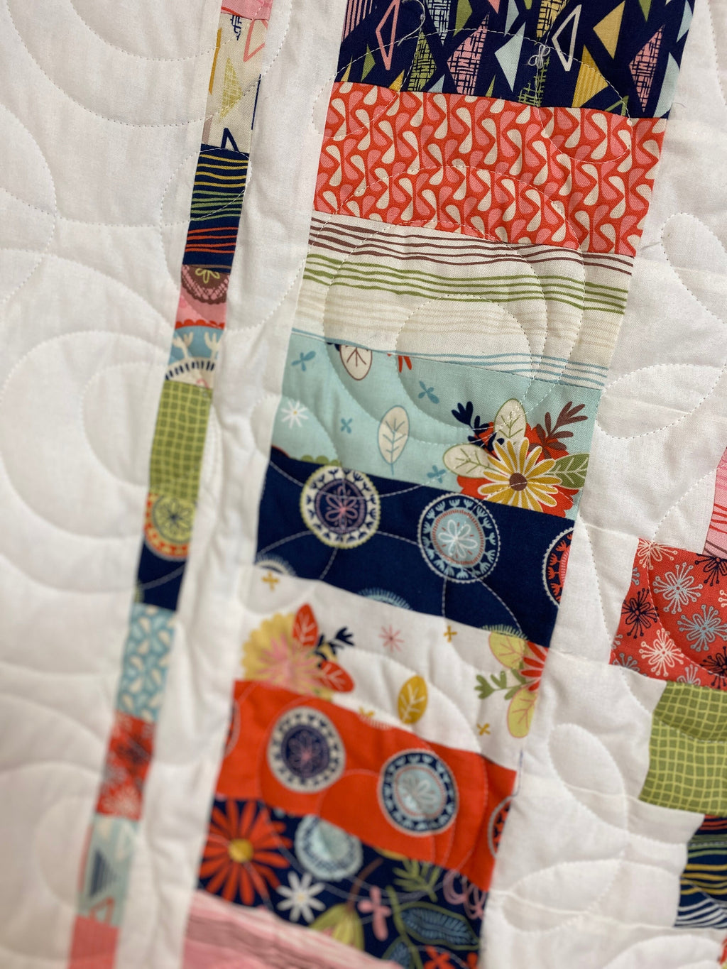Sew Retro Quilt Kit: Beginner-Friendly, Riley Blake Fabric (61"x73")