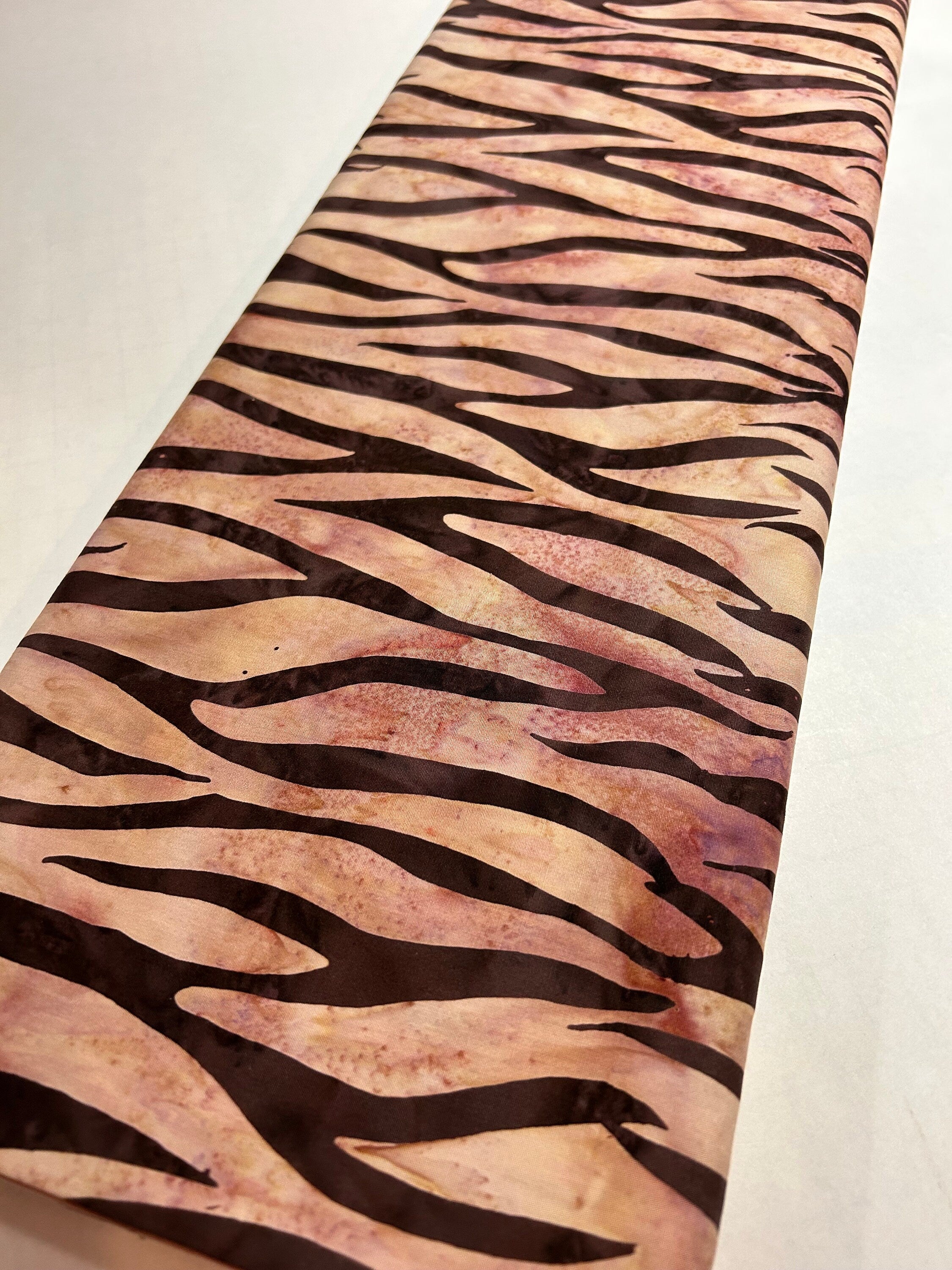 Batik Fabric - Animal Zebra Stripe Noah’s Ark by Mirahz-  100% Quality Cotton -by Yard and Yardage