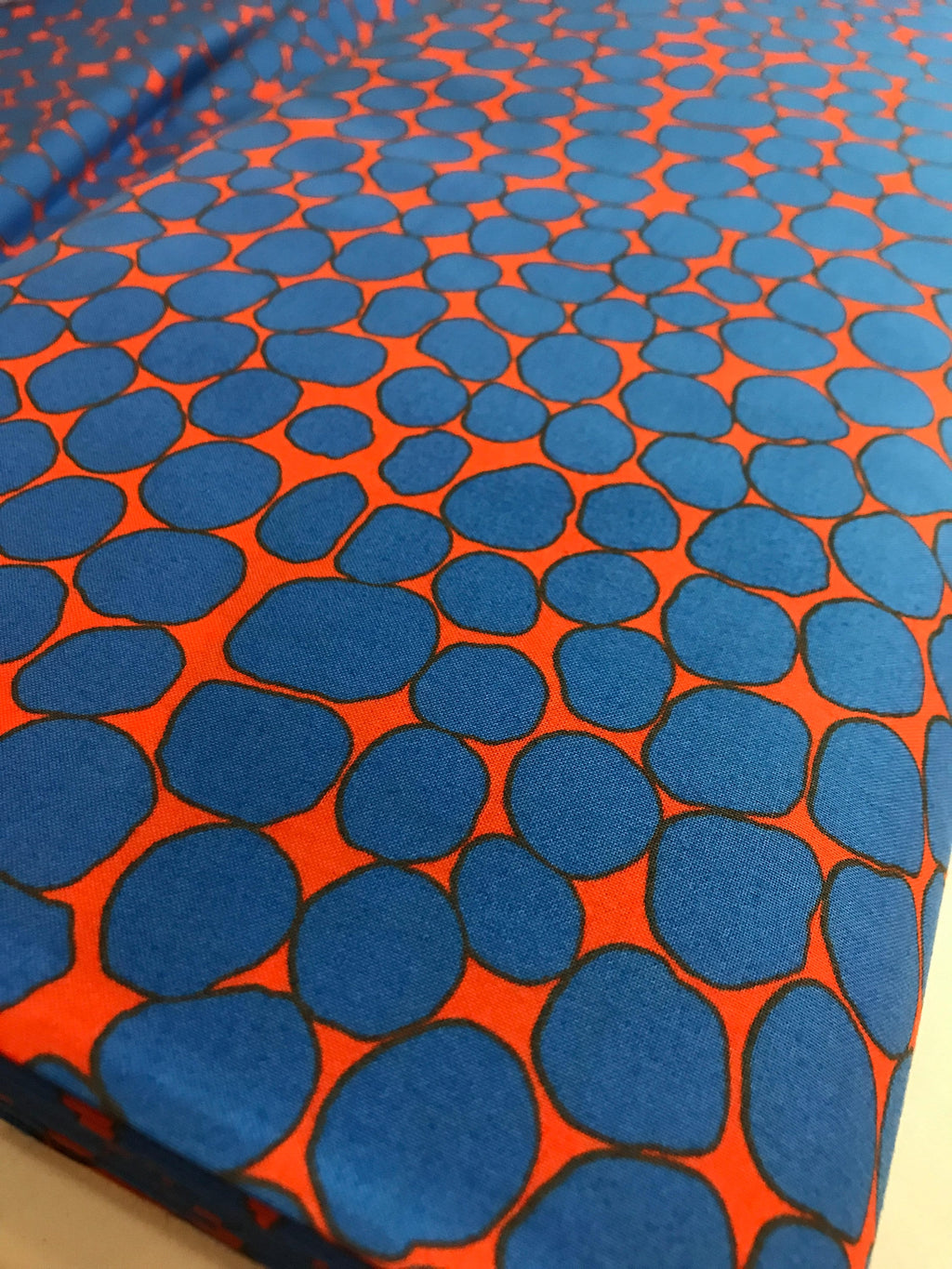 Kaffe Fassett Jumble Fabric – Royal Blue, 100% Cotton by the Yard