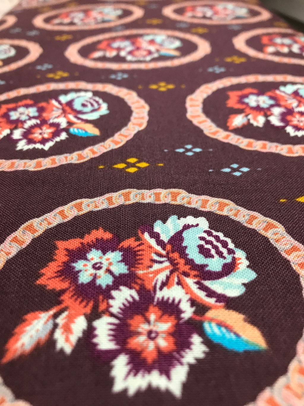 Kathy Doughty Fabric FreeSpirit - Mini Charm in Ganache - by Kathy Doughty- 100% Quality Cotton Yardage by 1/2 Yard and Yardage