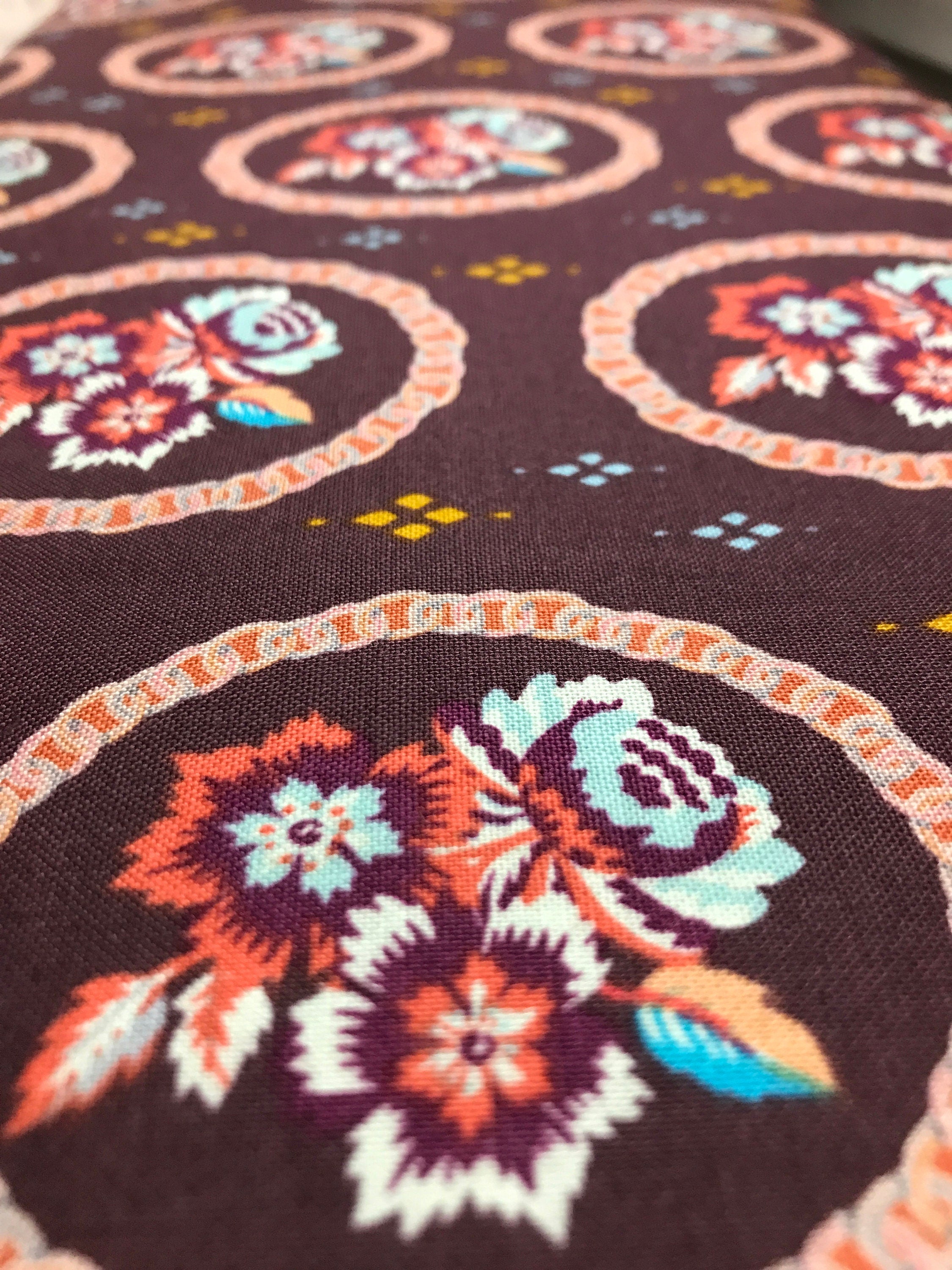 Kathy Doughty Fabric FreeSpirit - Mini Charm in Ganache - by Kathy Doughty- 100% Quality Cotton Yardage by 1/2 Yard and Yardage