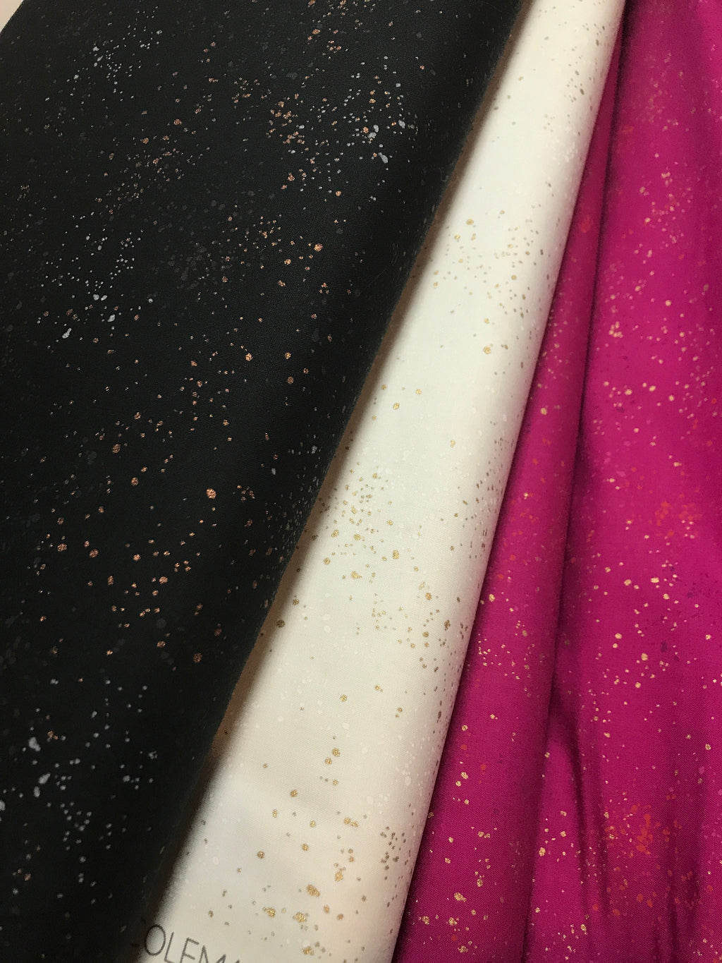 Ruby Star Fabric by Moda - Speckled in Metallic Berry RS5027 color 62M by Rashida Coleman Hale
