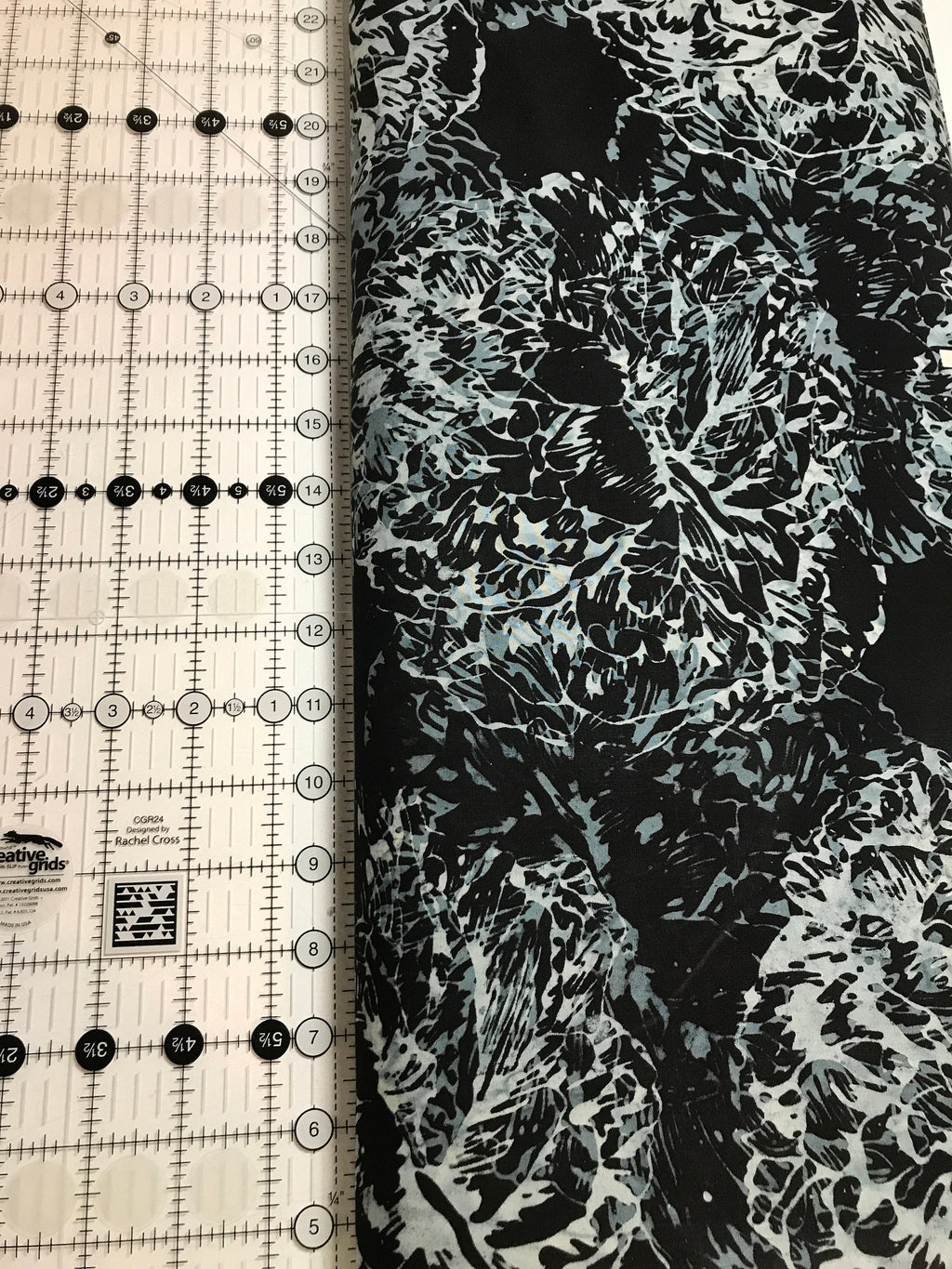 Batik Fabric -Hoffman Fabrics Onyx in Color 213 - 100% Cottob by 1/2 Yd and Yardage