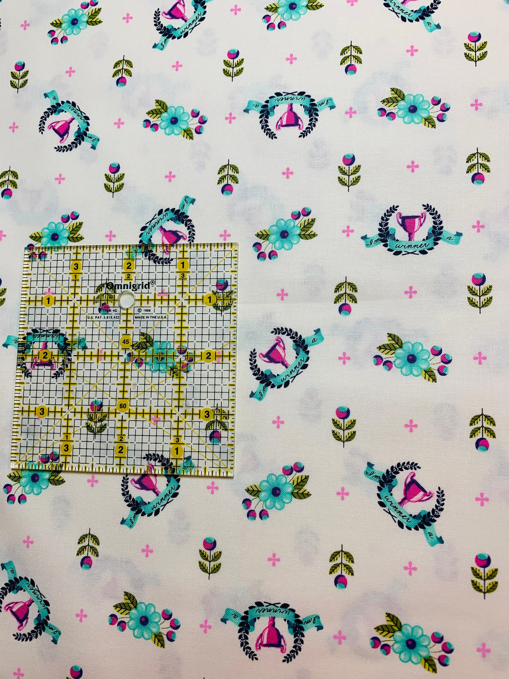 Tula Pink Fabric Slow and Steady - Winners Circle in Blue Raspberry - PWTP 089  -100% Quality Cotton by Yard up to Yardage - Rare and OOP