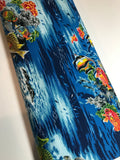 Beach Fabric Paradise Reef in Blue - Hoffman Fabrics - Fish Turtle  Ocean - 100% Quality Cotton Rare by 1/4 Yd and Yardage