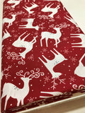 Christmas Holiday Fabric - Reindeer In Color 319 - by the Yd and Yardage