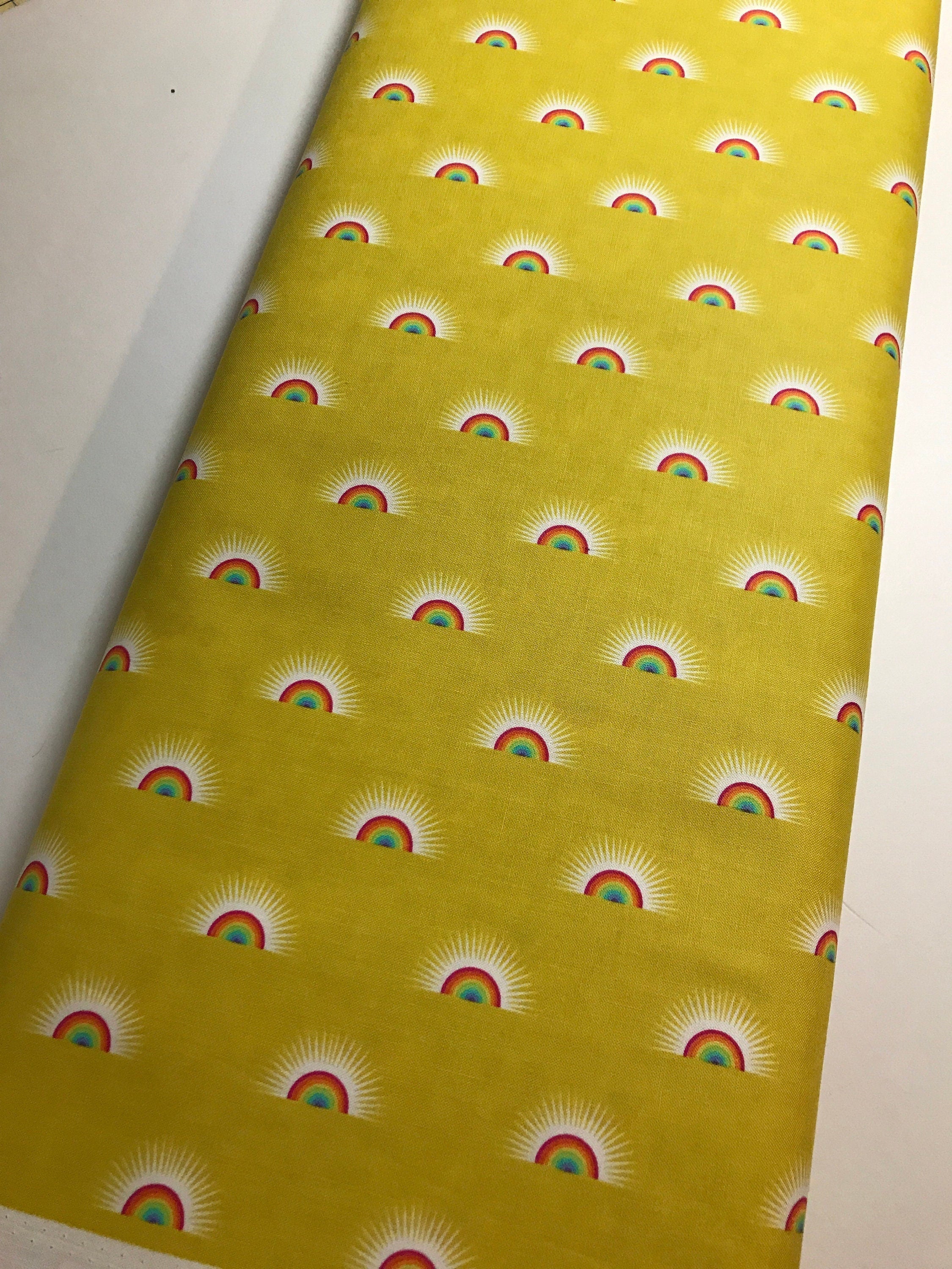 Tula Pink Fabric DAYDREAMER PWTP176 Sundaze in Pineapple - FreeSpirit- 100% Quality Cotton by 1/2 Yard and Yardage