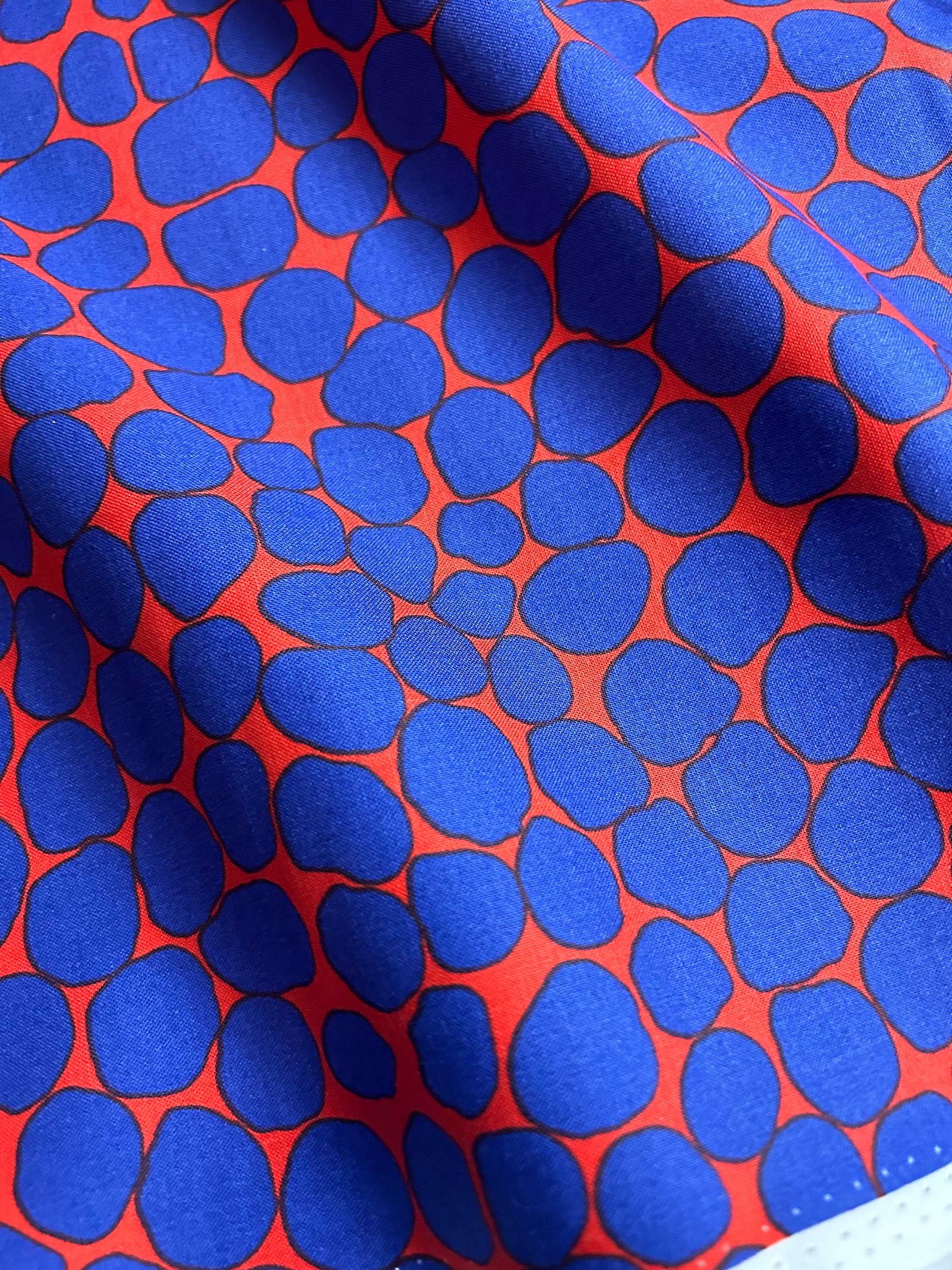 Kaffe Fassett Fabric- Jumble Lupis PWBM053.LAPIS Spring Collective 2022 by FreeSpirit - 100%  Quality Cotton - by Fat 1/2 Yd and YARDAGE