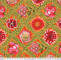 Kaffe Fassett Collective Fabric -  Flower Lattice PWGP011 CIRCUS -  100 % Quality Cotton by 1/4 Yd and YARDAGE